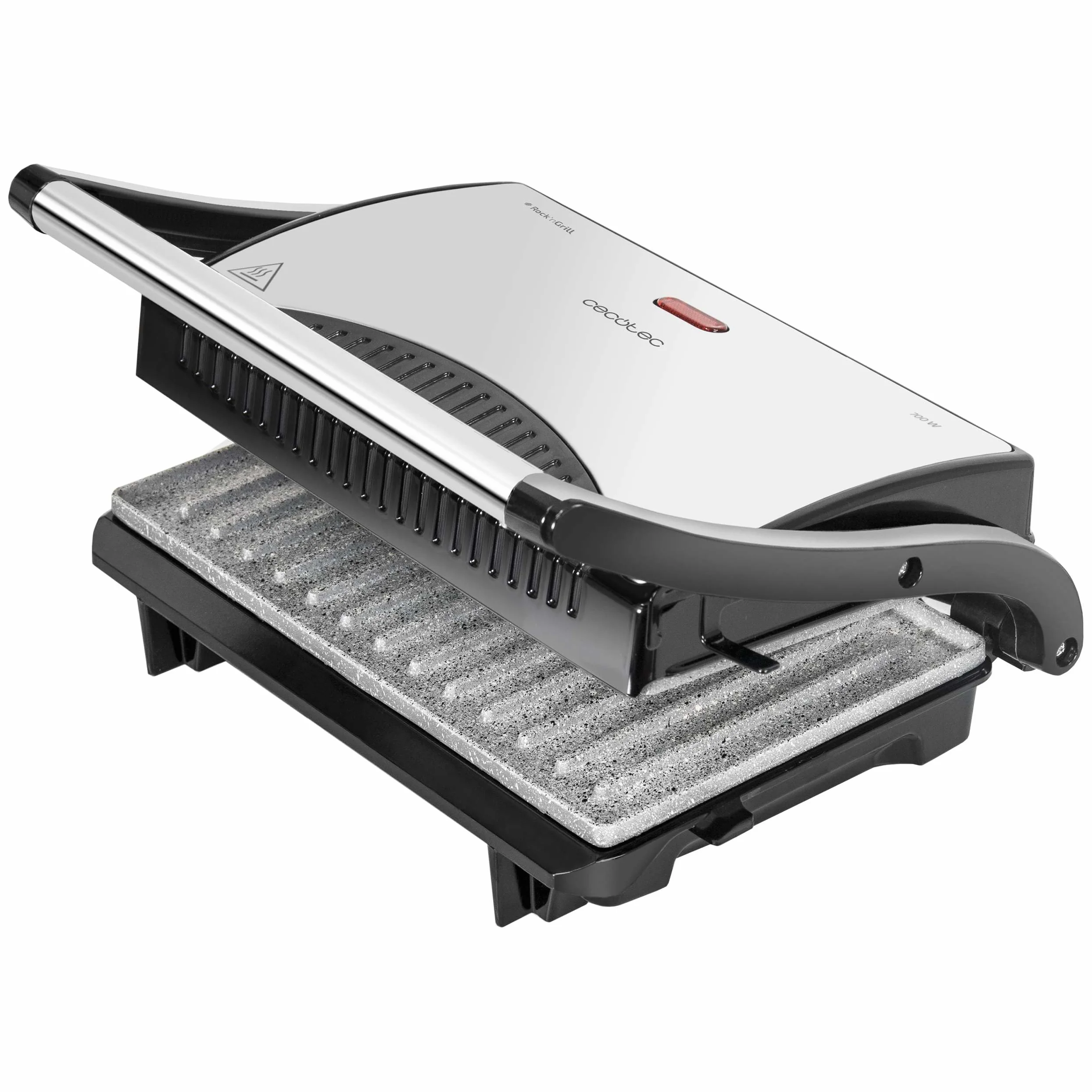 Cecotec Grill elektryczny Rock'n Grill 700 W 23x14,5 cm RockStone nieprzywierający bez PTFE PFOA