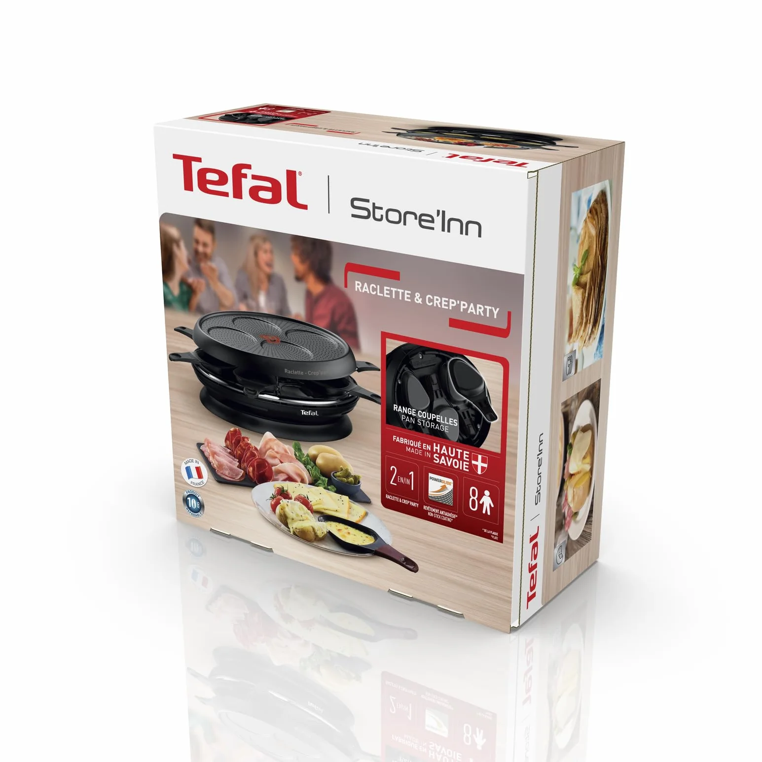 Tefal Przyrząd do rakli 1050 W Powerglide Thermo-Spot Store'inn czarny