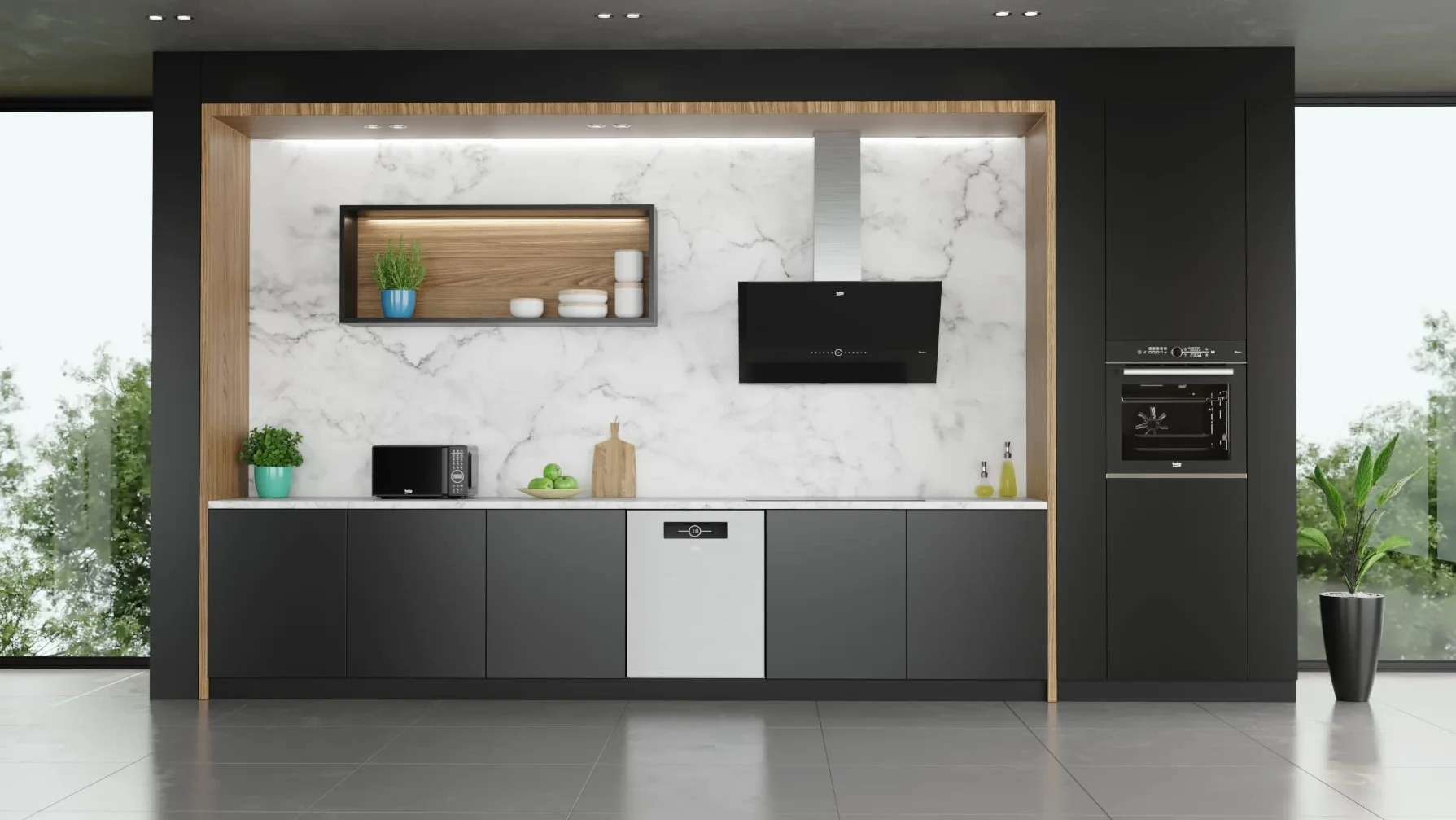 Beko Kuchenka mikrofalowa z grillem 20 litrów 1000 W Czarny MGC20130BB