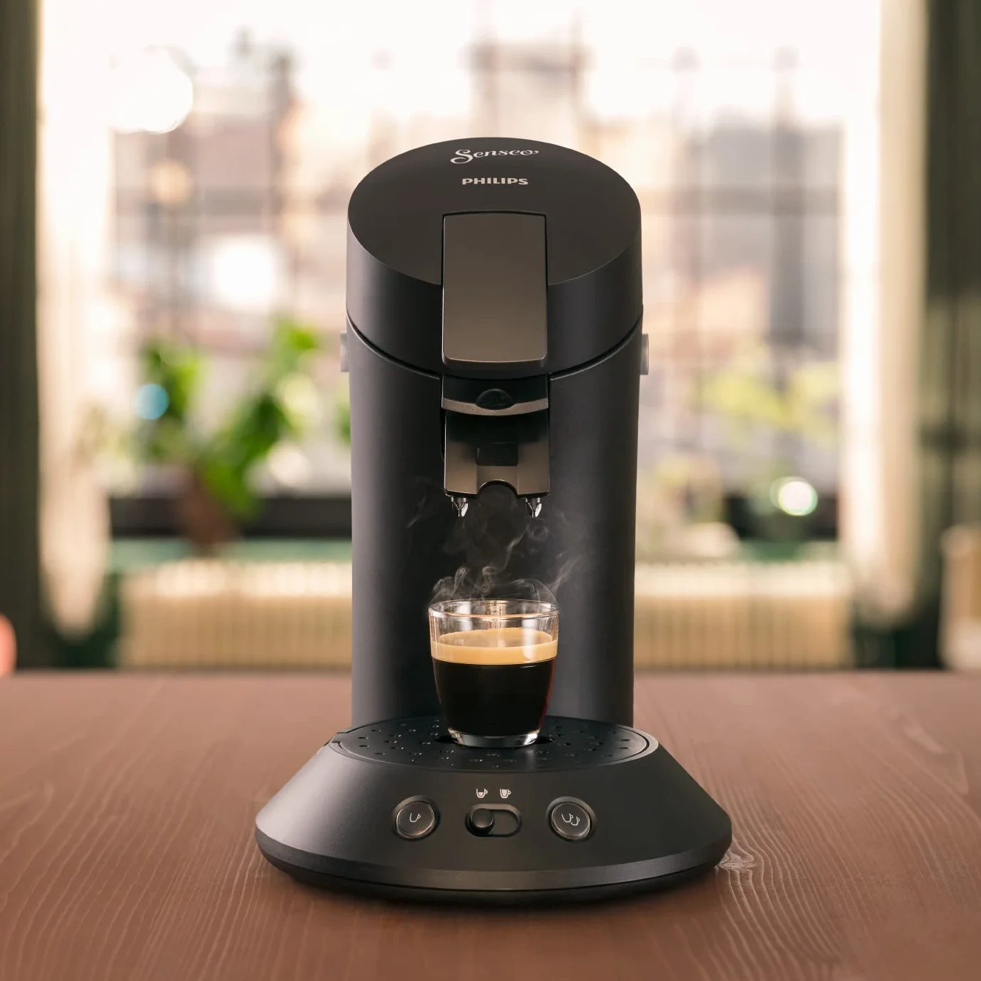 Philips SENSEO Ekspres do kawy na kapsułki CSA210/22 Czarny Fortepianowy