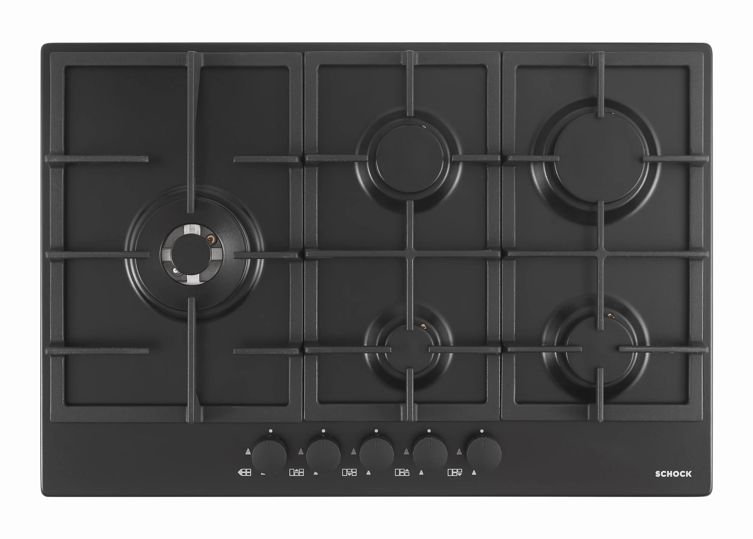 SCHOCK Płyta grzewcza PC75 5 palników 740 x 500 mm czarny matowy