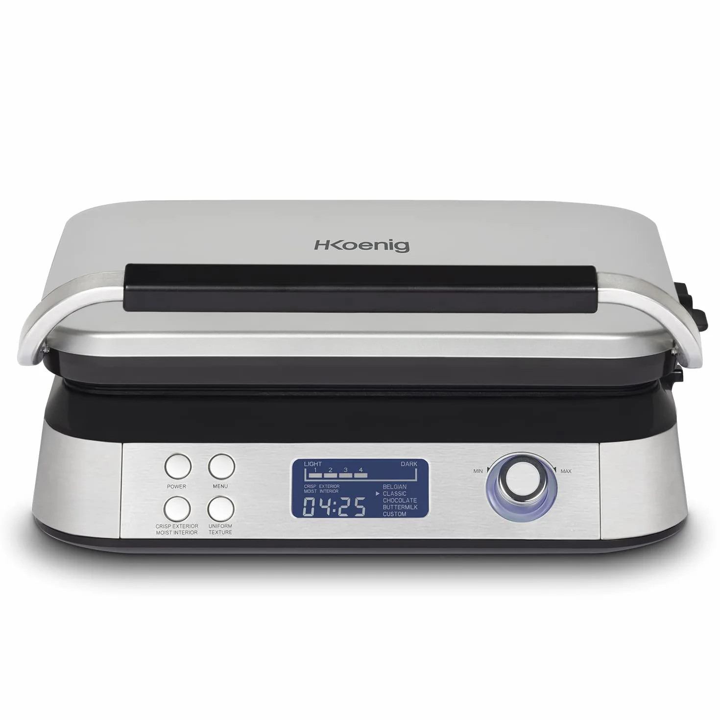 H.Koenig Gofrownica GFX800 1600 W 7 poziomów opiekania LCD