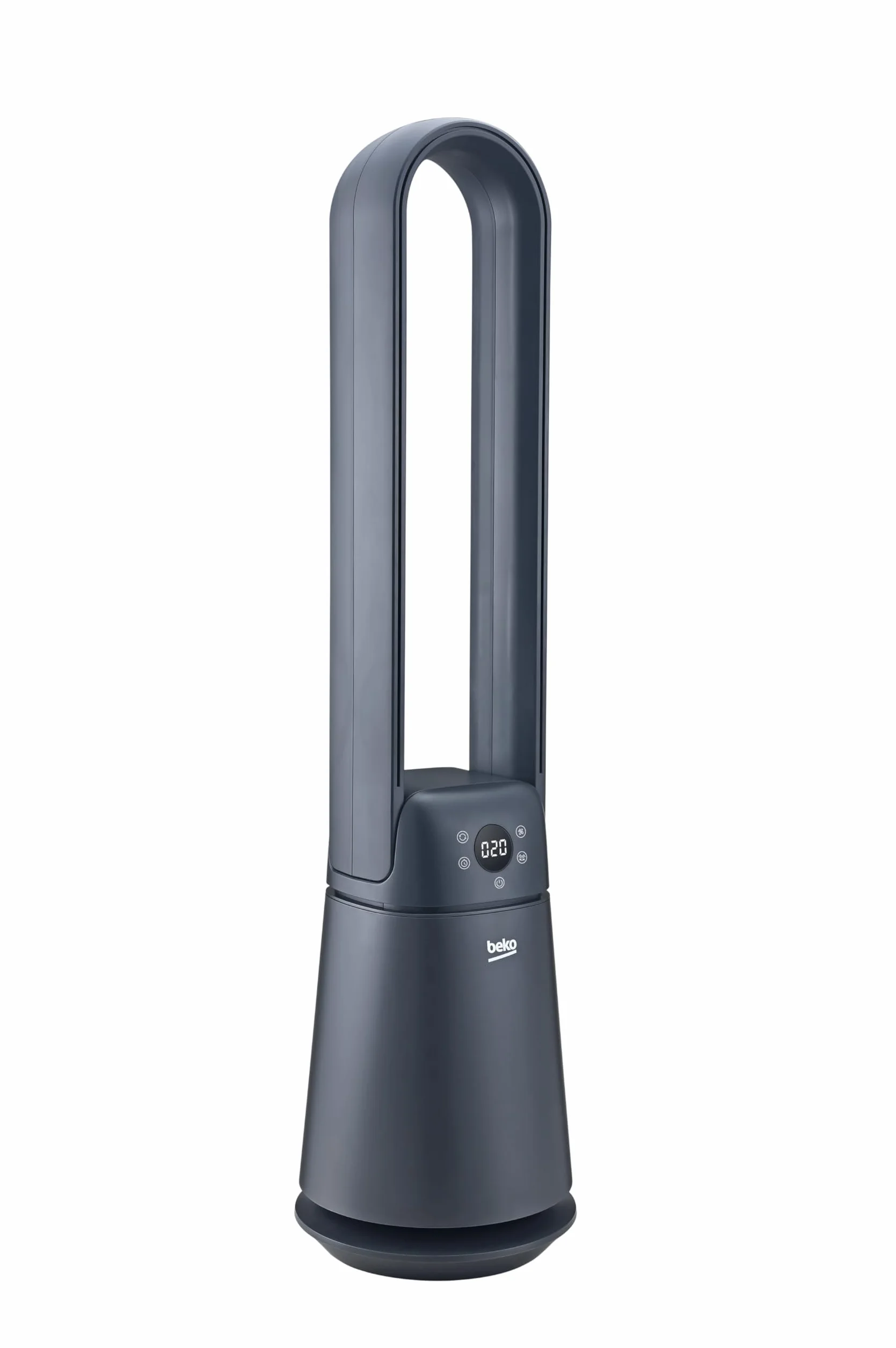 Beko EBA5000B wentylator bezłopatkowy 37 W 20 prędkości wyświetlacz LED timer 8 h pilot czarny