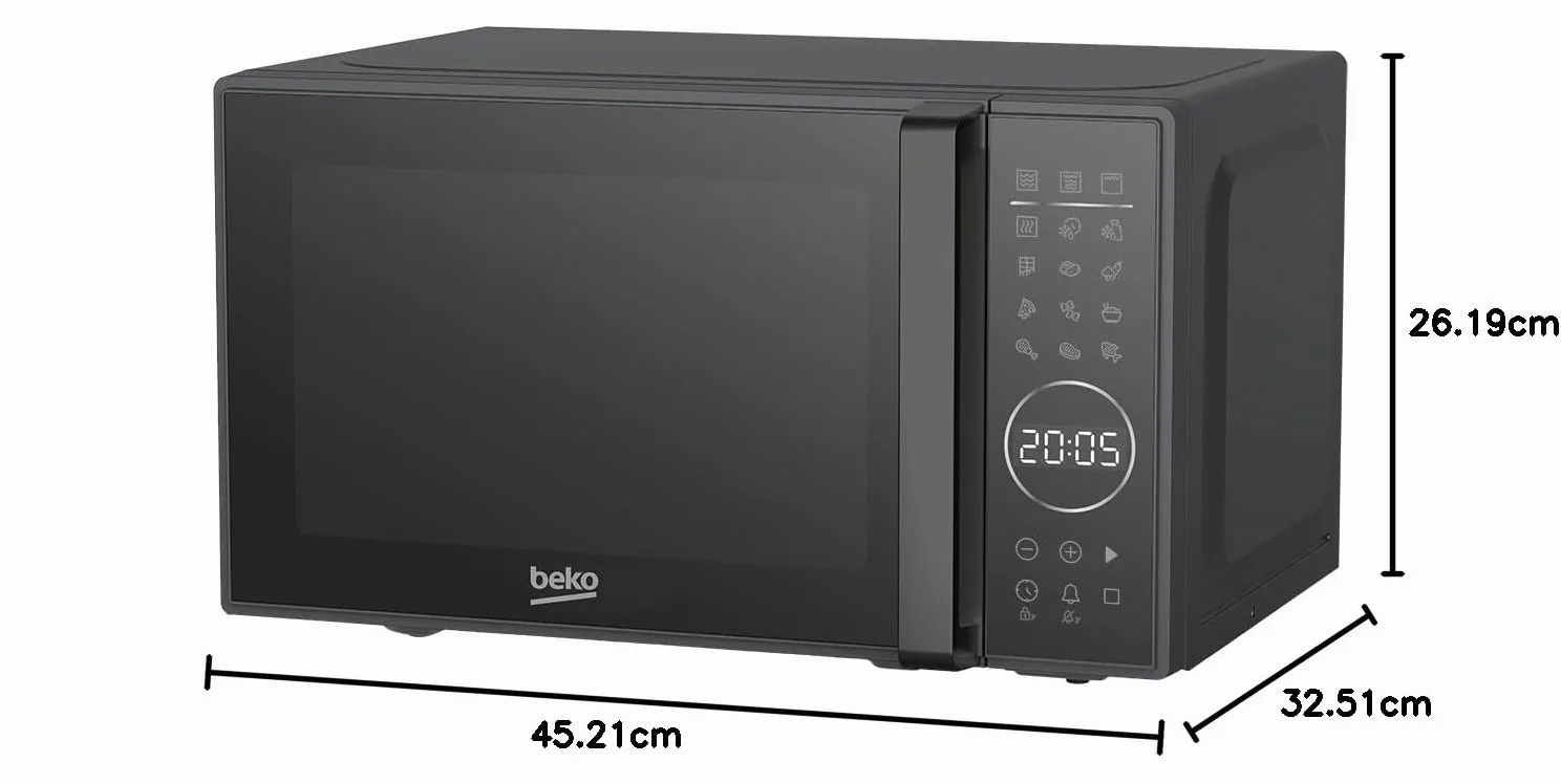 Beko Kuchenka mikrofalowa z grillem 20 litrów 1000 W Czarny MGC20130BB