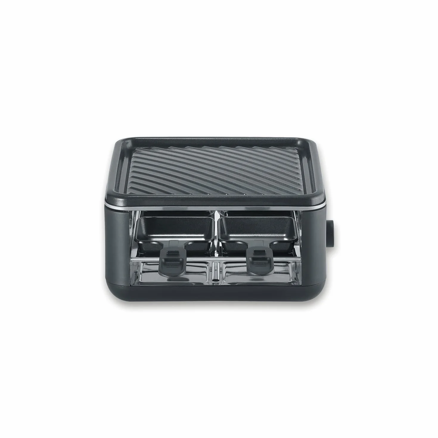 SEVERIN Raclette Grill 800 W z 4 Patelniami, Powłoka Nieprzywierająca, Czarny RG 2360