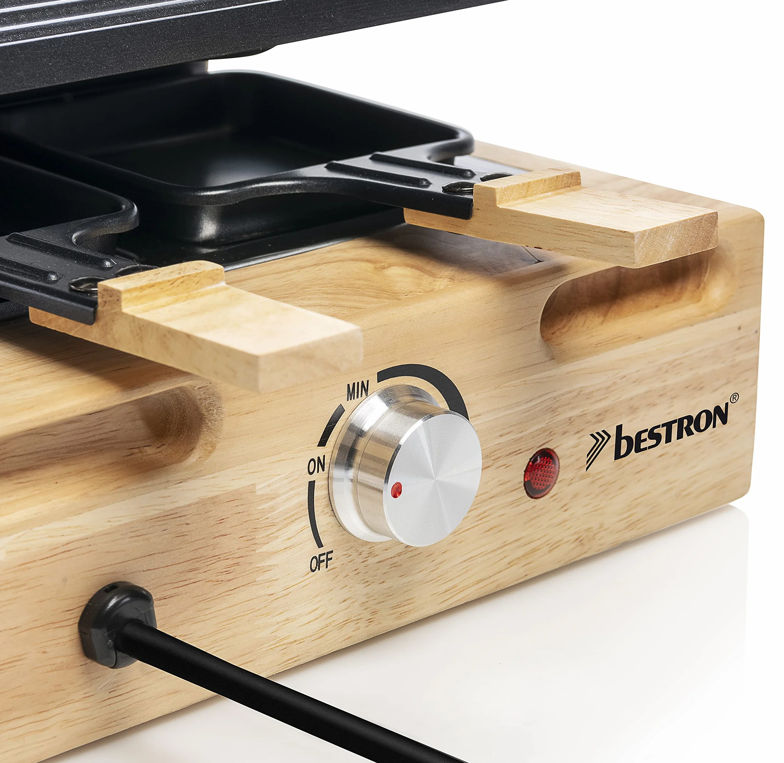 Bestron Grill elektryczny do raclette XL 1500 W z kamieniem naturalnym i powłoką nieprzywierającą