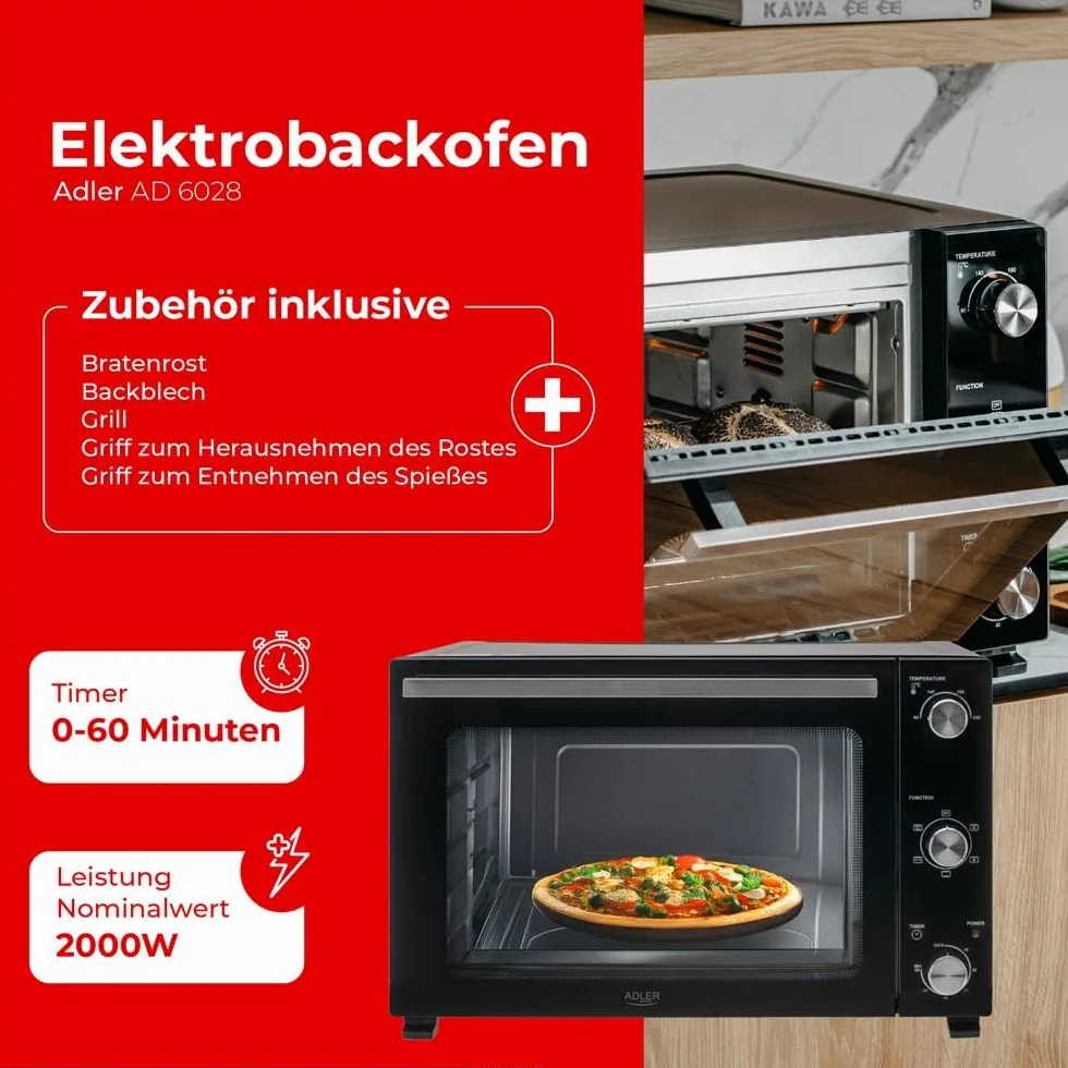 ADLER EUROPE 6028 Piekarnik elektryczny 60L