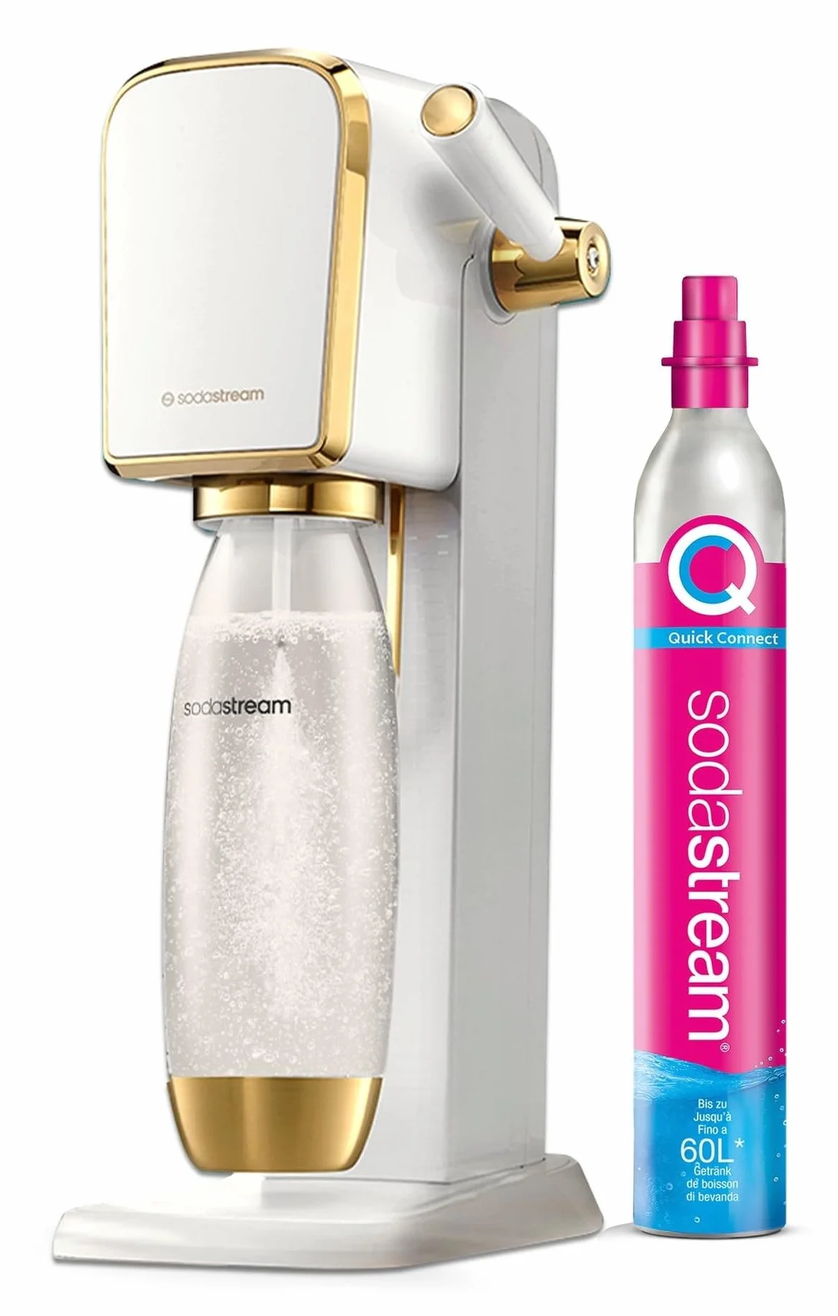 SodaStream Art saturator na wodę, biały/złoty