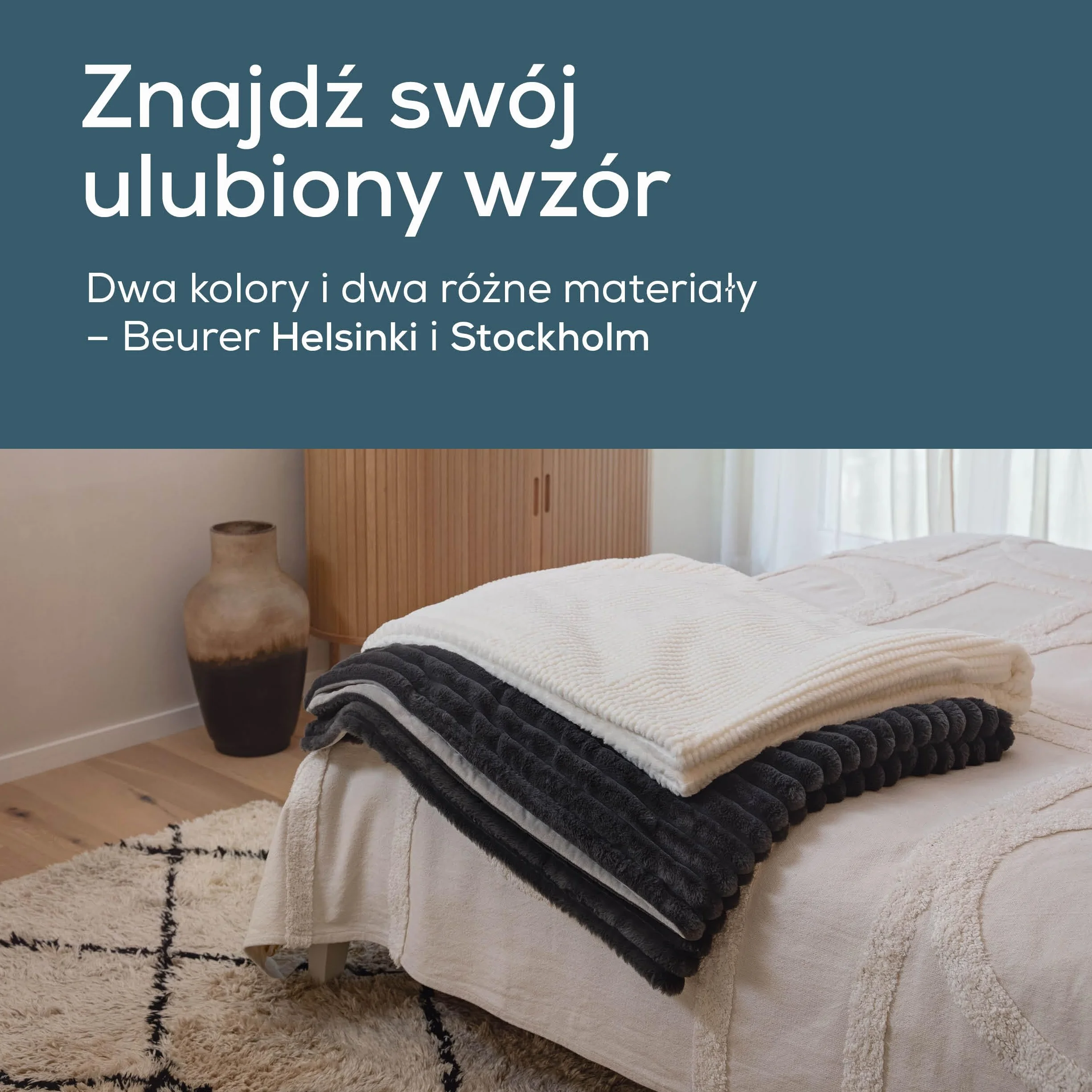Beurer Stockholm koc elektryczny 6 poziomów temperatury z automatycznym wyłączaniem