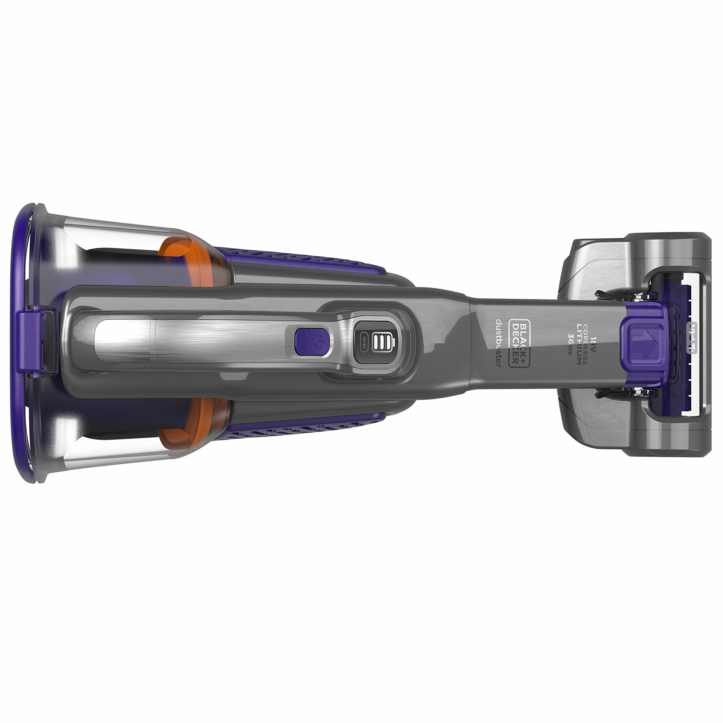 Black & Decker, Odkurzacz ręczny akumulatorowy Dustbuster 18V / 2.0Ah (36 Wh), BHHV520BFP