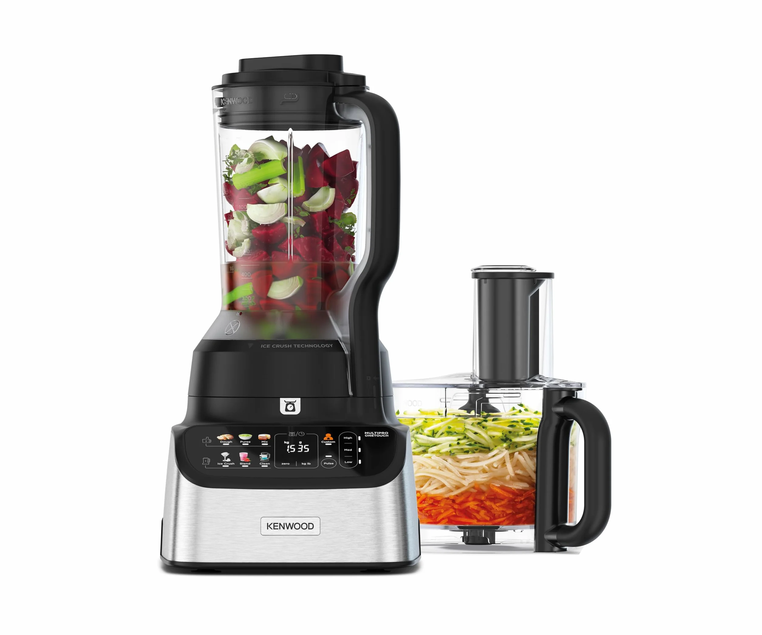 Kenwood MultiPro OneTouch FDM73.850SS wielofunkcyjny robot kuchenny 1000 W 13 akcesoriów srebrny