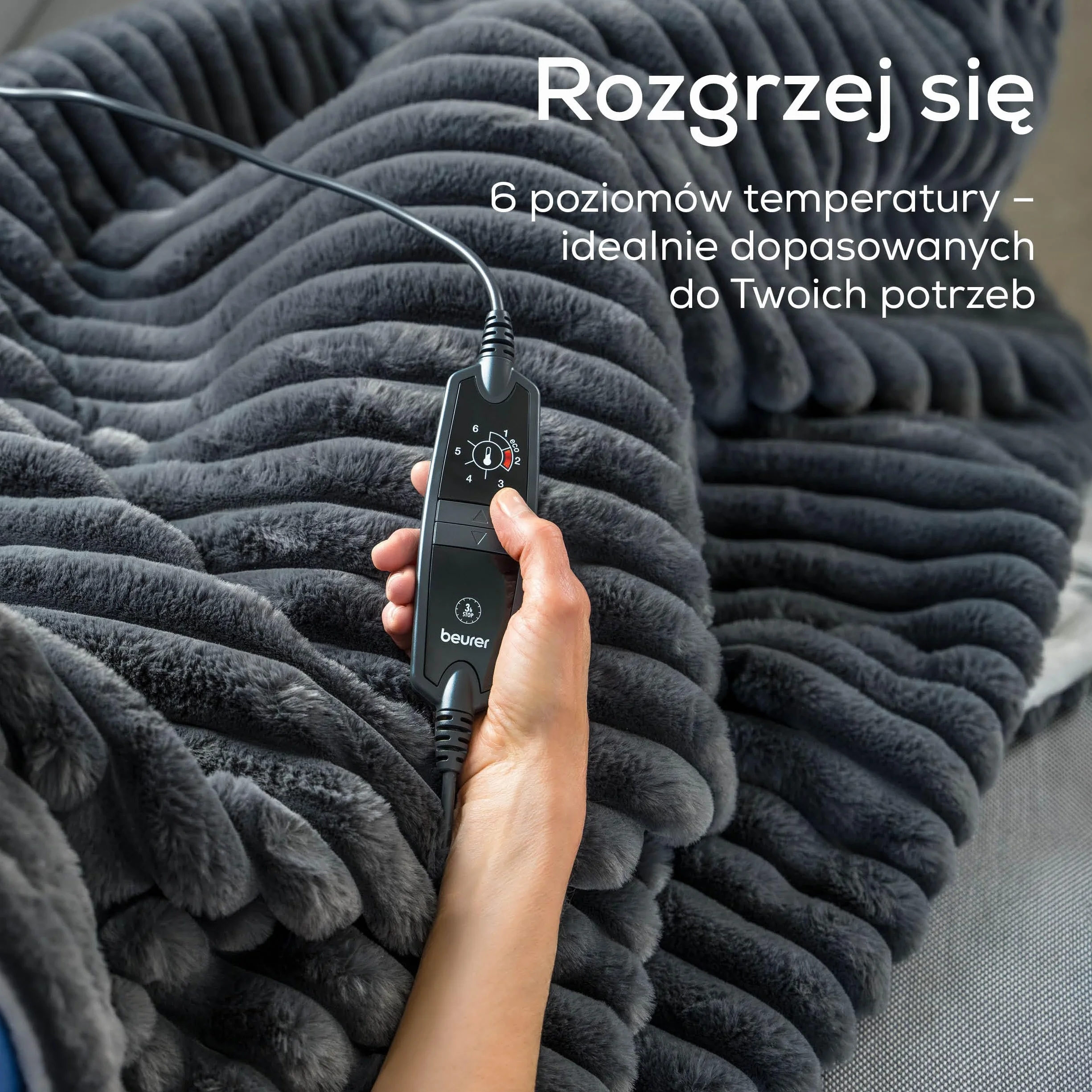 Beurer Stockholm koc elektryczny 6 poziomów temperatury z automatycznym wyłączaniem