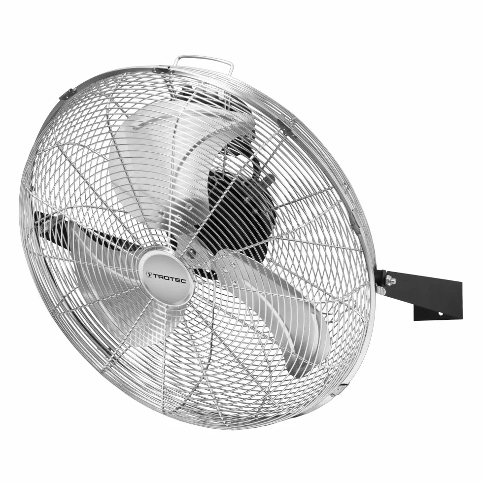 TROTEC Wentylator stojący TVM 18 S - duży, 100 W, kąt nachylenia 110°, 3 prędkości, Ø 45 cm, metalowy