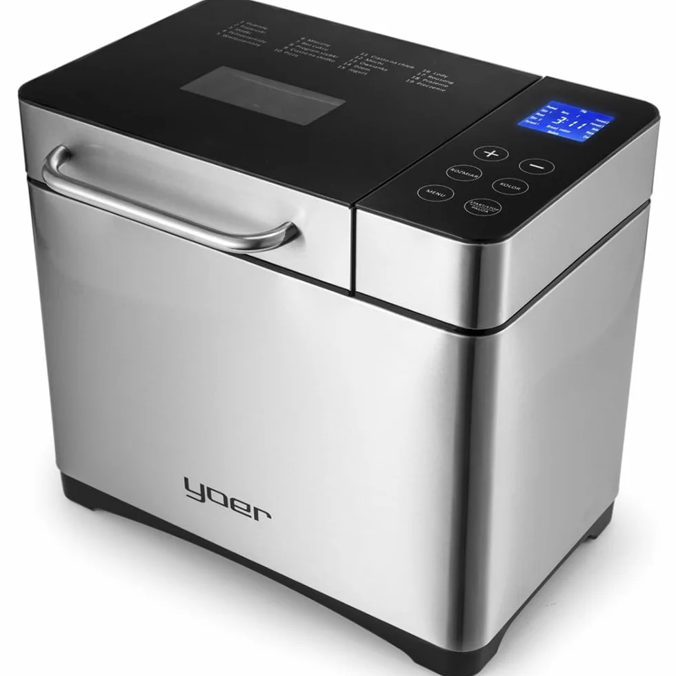 Yoer Baker BM01S Wypiekacz do chleba 710W 19 programów automatyczny srebrny