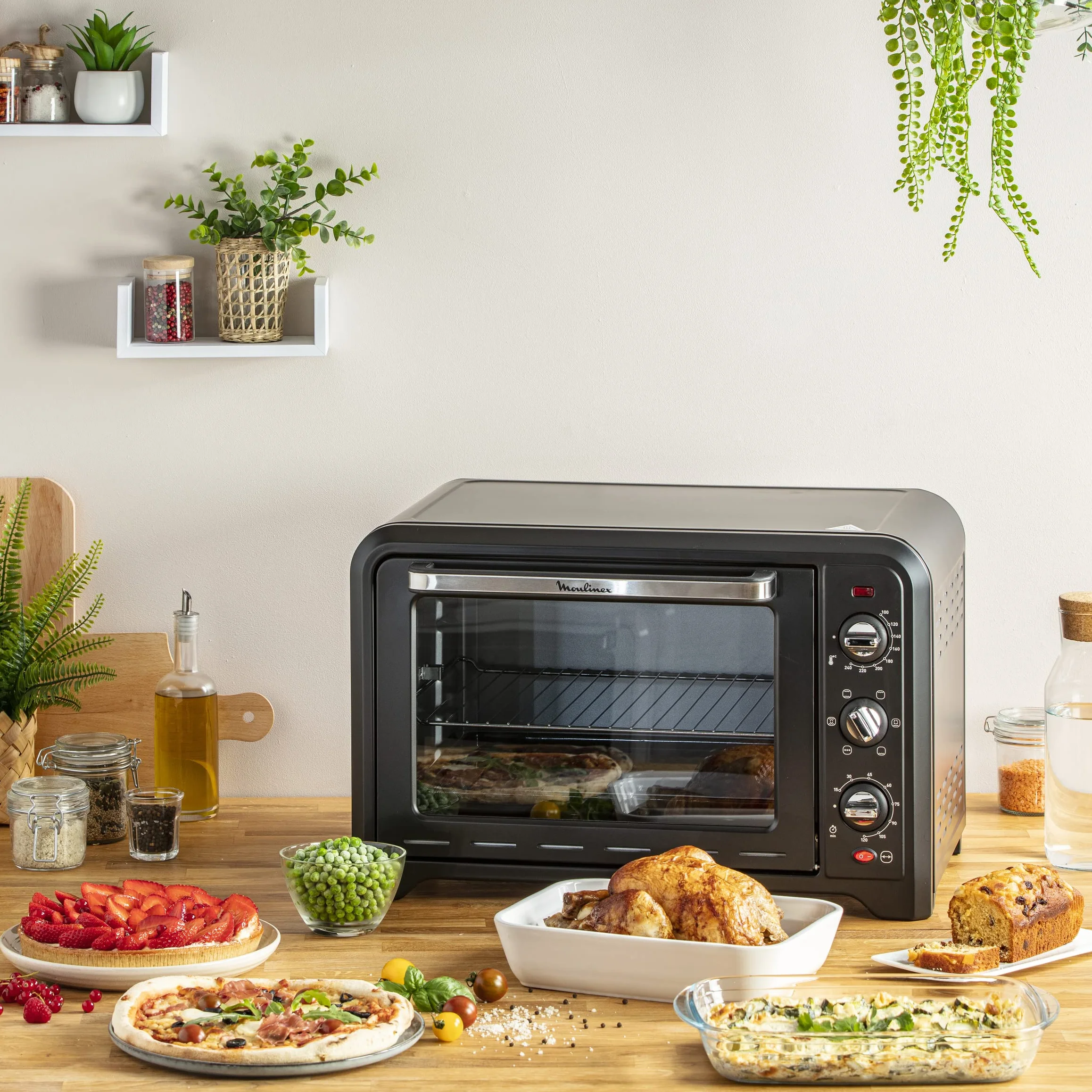 Moulinex Piekarnik elektryczny Optimo OX485810, pojemność 39 litrów, 220-240V, 50-60Hz, 2000W