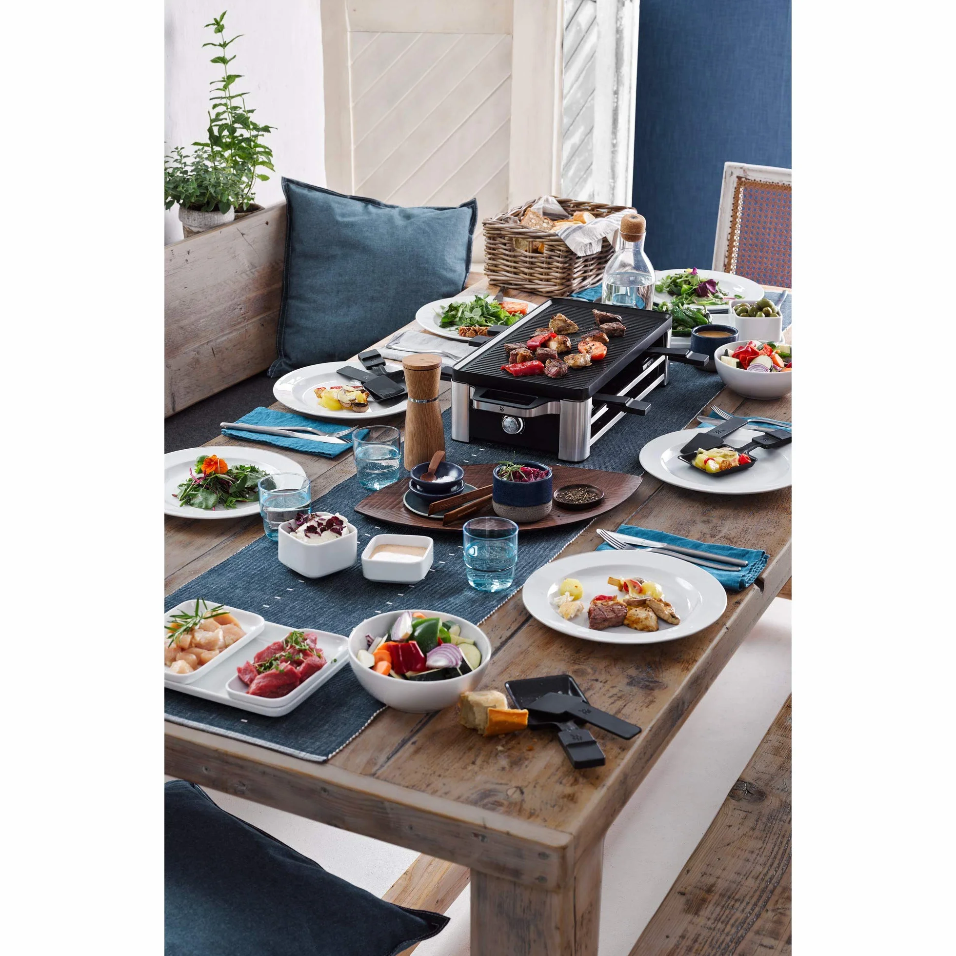 WMF Raclette Grill Kuchenny 1500 W Srebrny