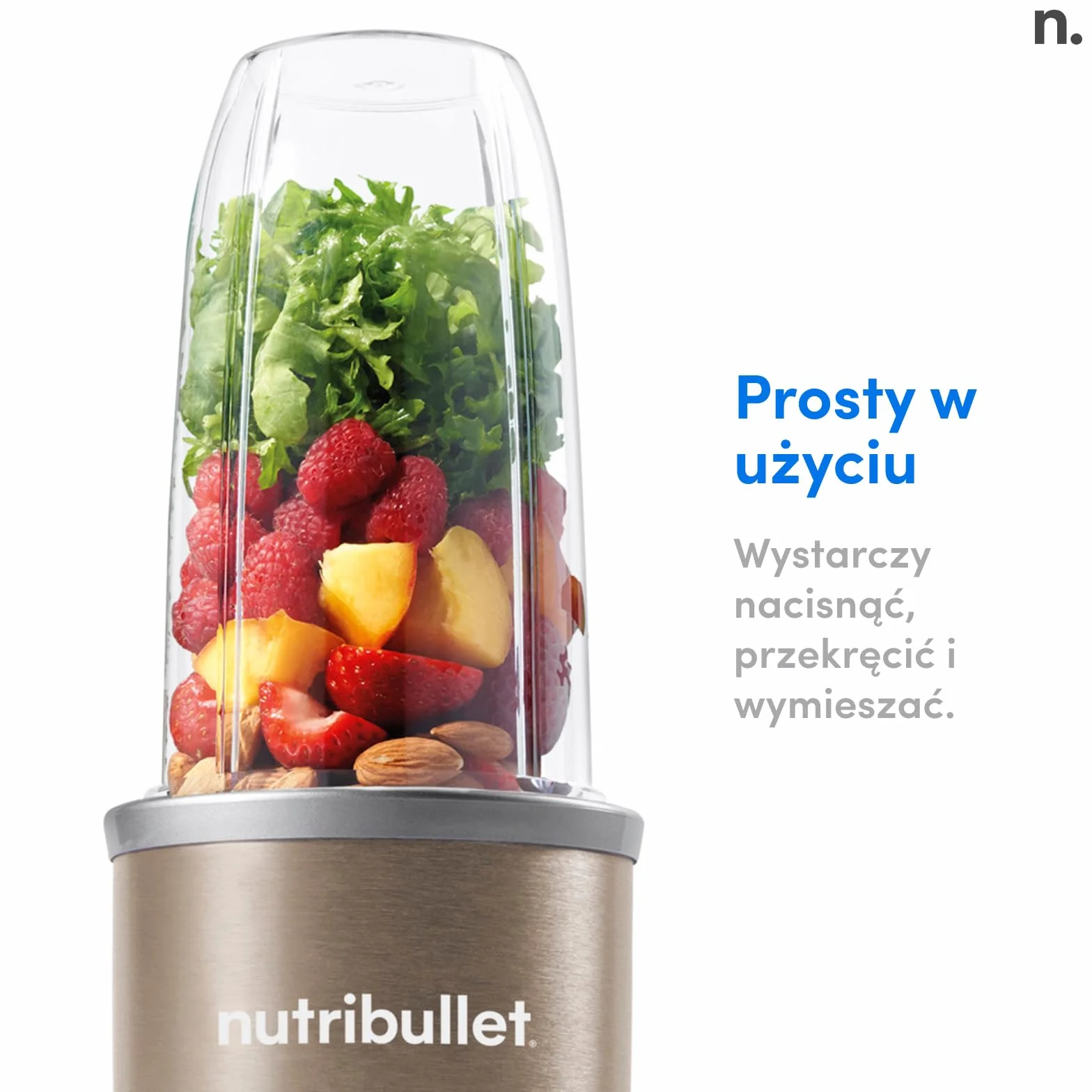 Nutribullet Pro 900, blender elektryczny, rozdrabniacz, blender do smoothie, wielofunkcyjny rozdrabniacz, zlewka 700 ml, NB904CP