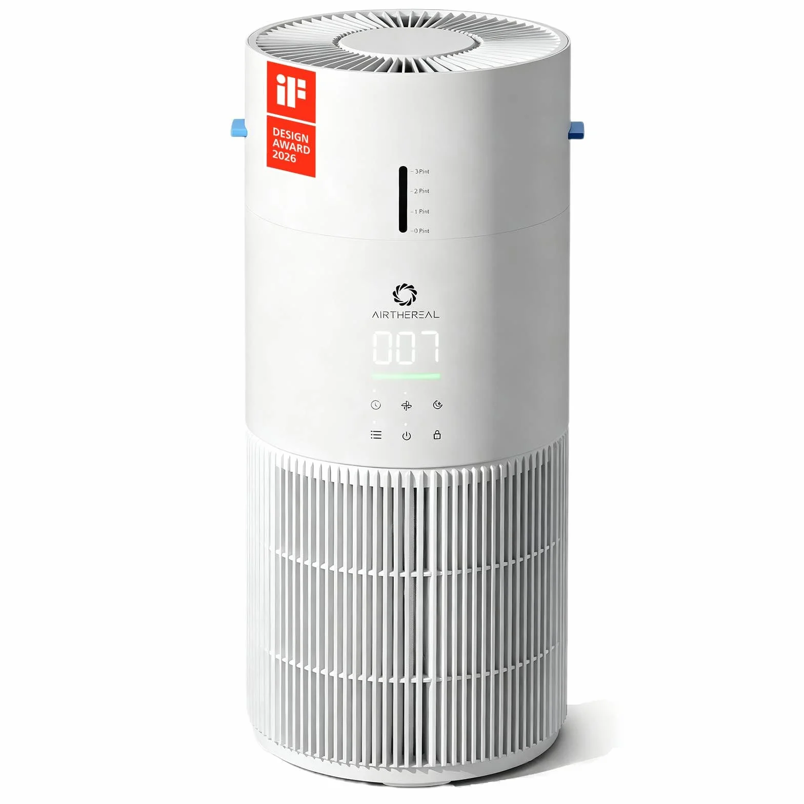 Airthereal Oczyszczacz i nawilżacz powietrza 2 w 1 do 125 m², 3-stopniowy filtr, monitor jakości powietrza, tryb cichego snu, nawilżacz z automatycznym monitorem wilgotności, AEH300