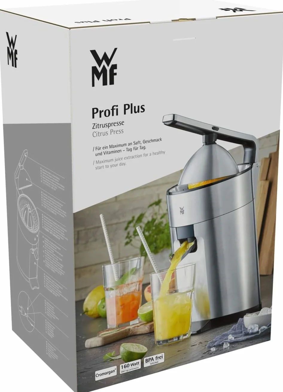 WMF Profi Plus wyciskarka do soków pomarańczowych ze stali nierdzewnej 160 W