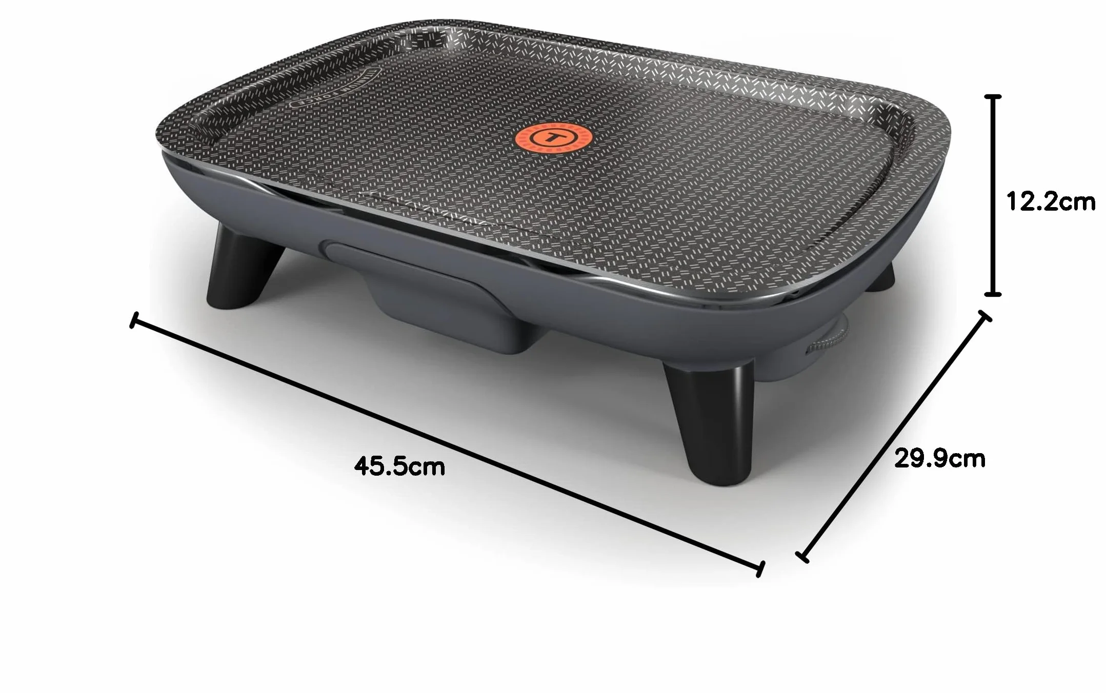 Tefal YY4507FB Smaki plancha elektryczna nieprzywierająca powłoka Titanium Force, termostat regulowany, płyta zdejmowana, kompatybilna z zmywarką, czarna