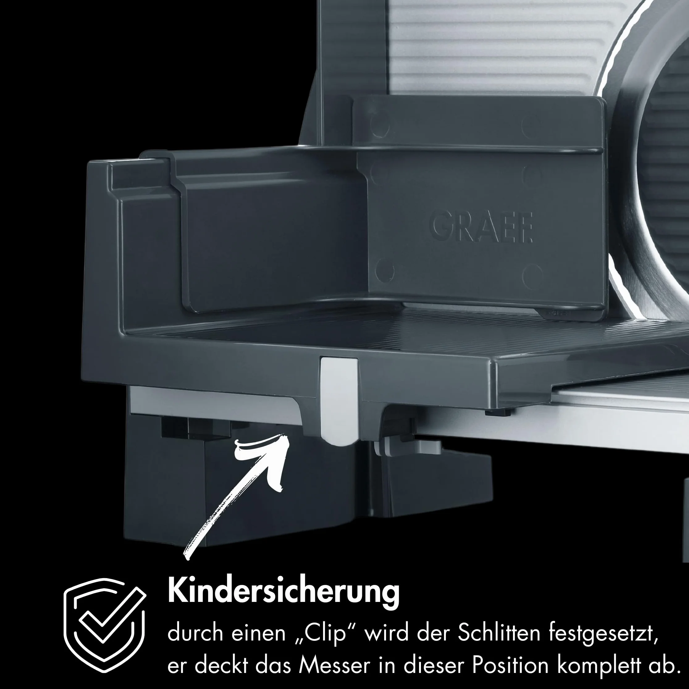 Graef G50 Krajalnica Uniwersalna 170 W Metal Czarny/Szary