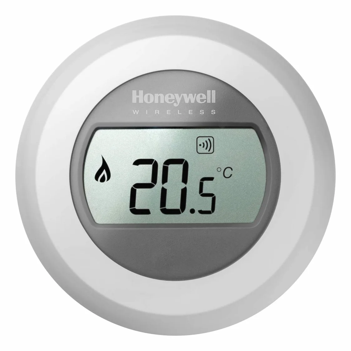 Honeywell Home T87RF2059 Radiowy Termostat Do Pokoju Kompatybilny z Amazon AleXa, 3 V, Biały