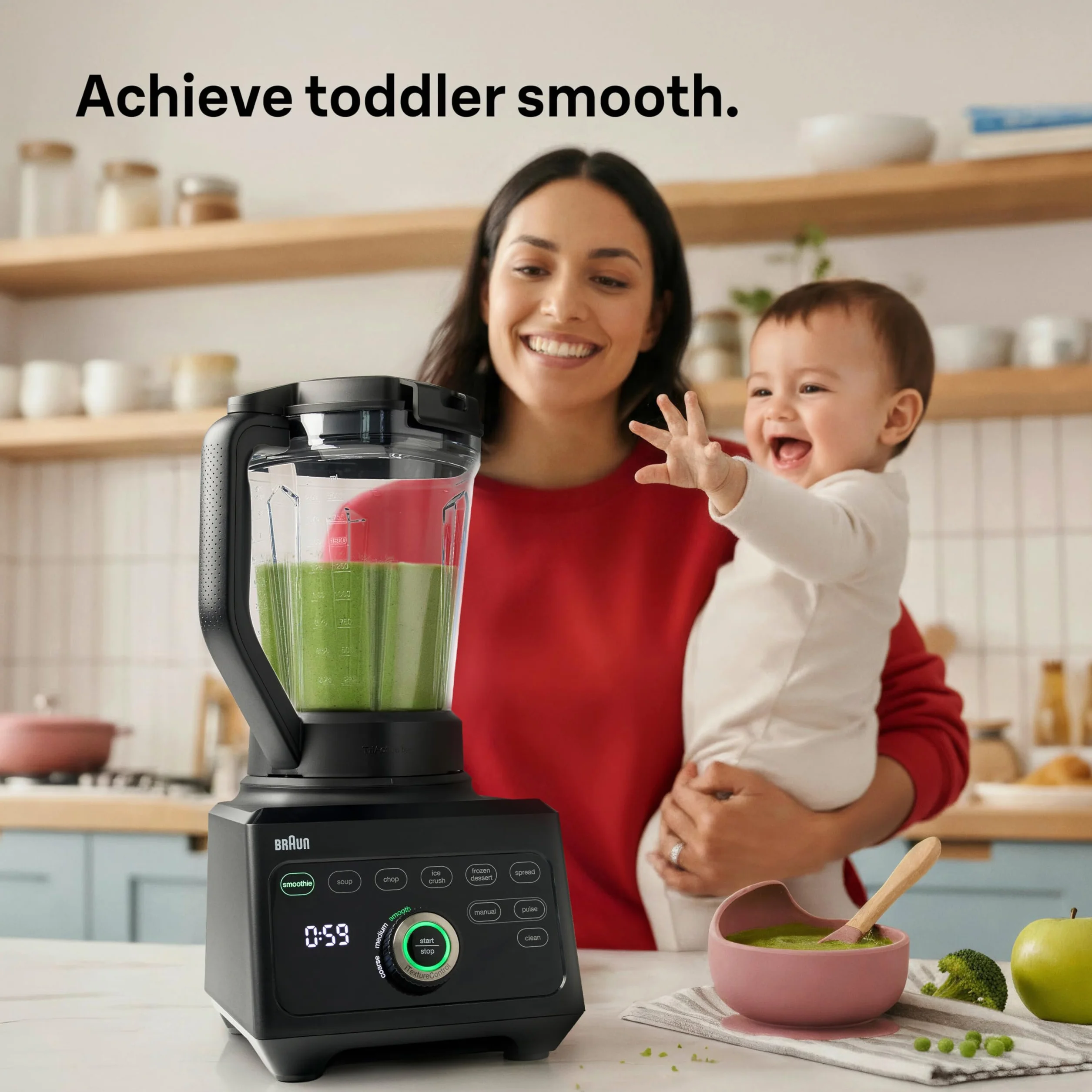 Braun JB9040BK Blender TriForce Power Blender JB 9040 z ekskluzywną trójkątną dzbanka, 10 ręcznych ustawień prędkości plus puls, Silnik 1600 W, łatwy do czyszczenia, czarny