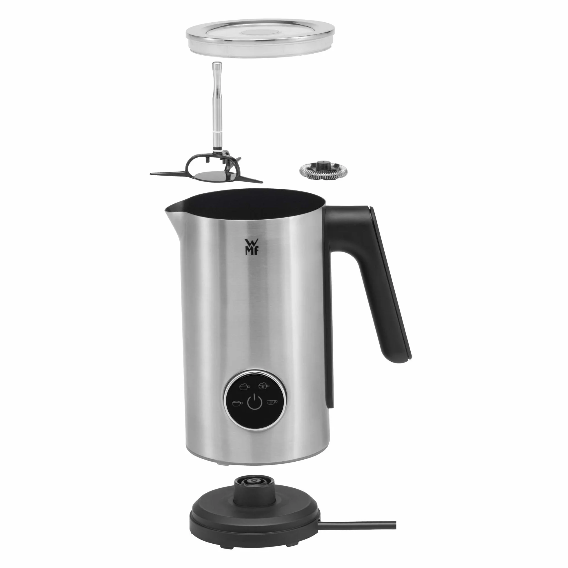 WMF Lumero Elektryczny Spieniacz do Mleka 500 W 100-250 ml Stal Nierdzewna