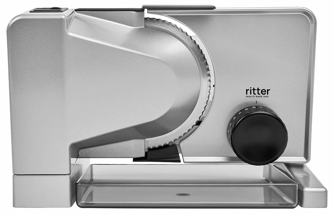 Ritter Serano 7 Duo Plus elektryczna krajalnica do chleba, wędlin i serów, metal, Made in Germany