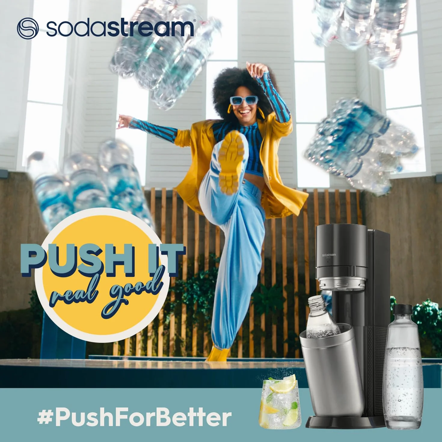 Sodastream Duo Saturator, Biały, 44 cm