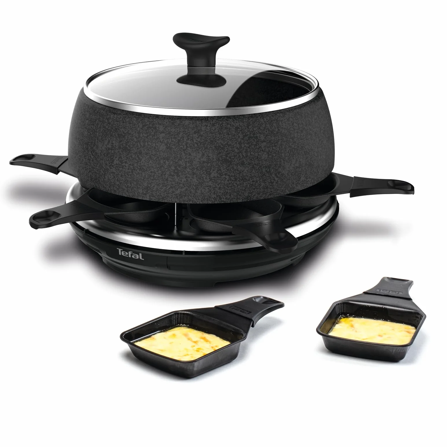 Tefal Raclette & Fondue Cheese'n Co RE12C8 elektryczny grill raclette z fondue dla 6 osób 6 patelni