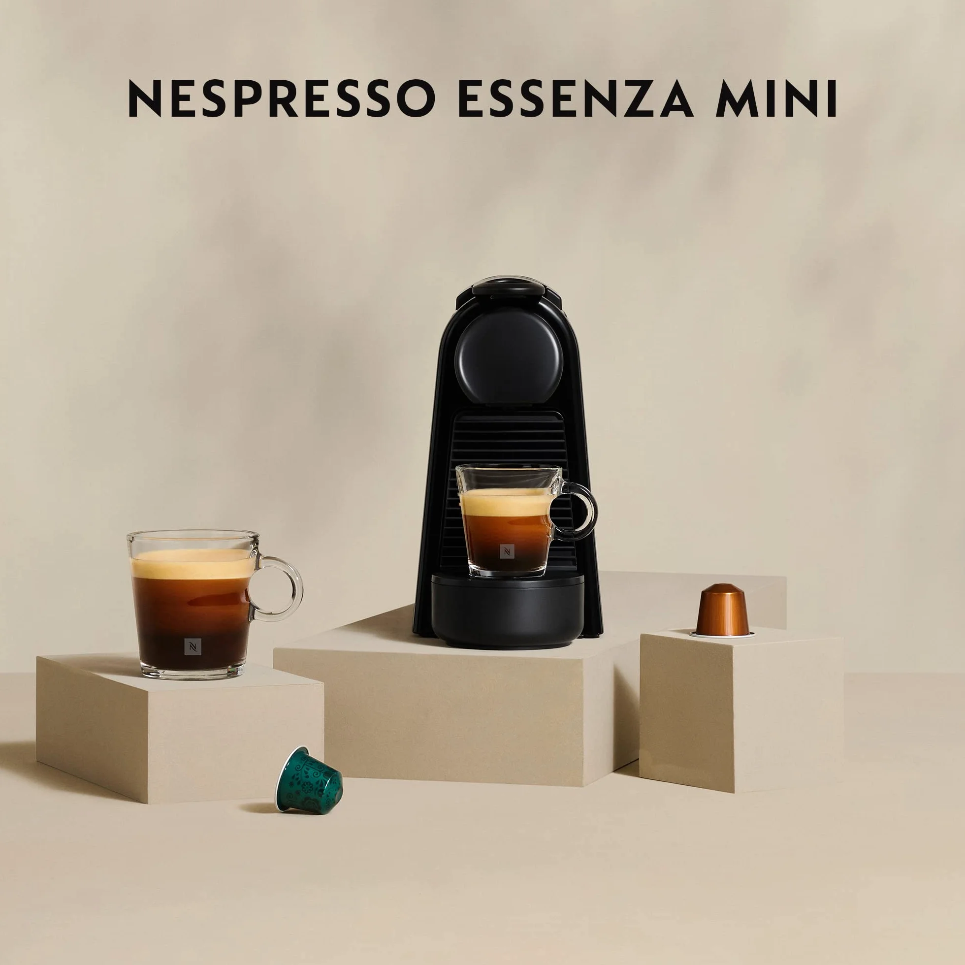 Nespresso De'Longhi Essenza Mini EN 85.R ekspres do kawy na kapsułki 19 bar 0,6 l czerwony