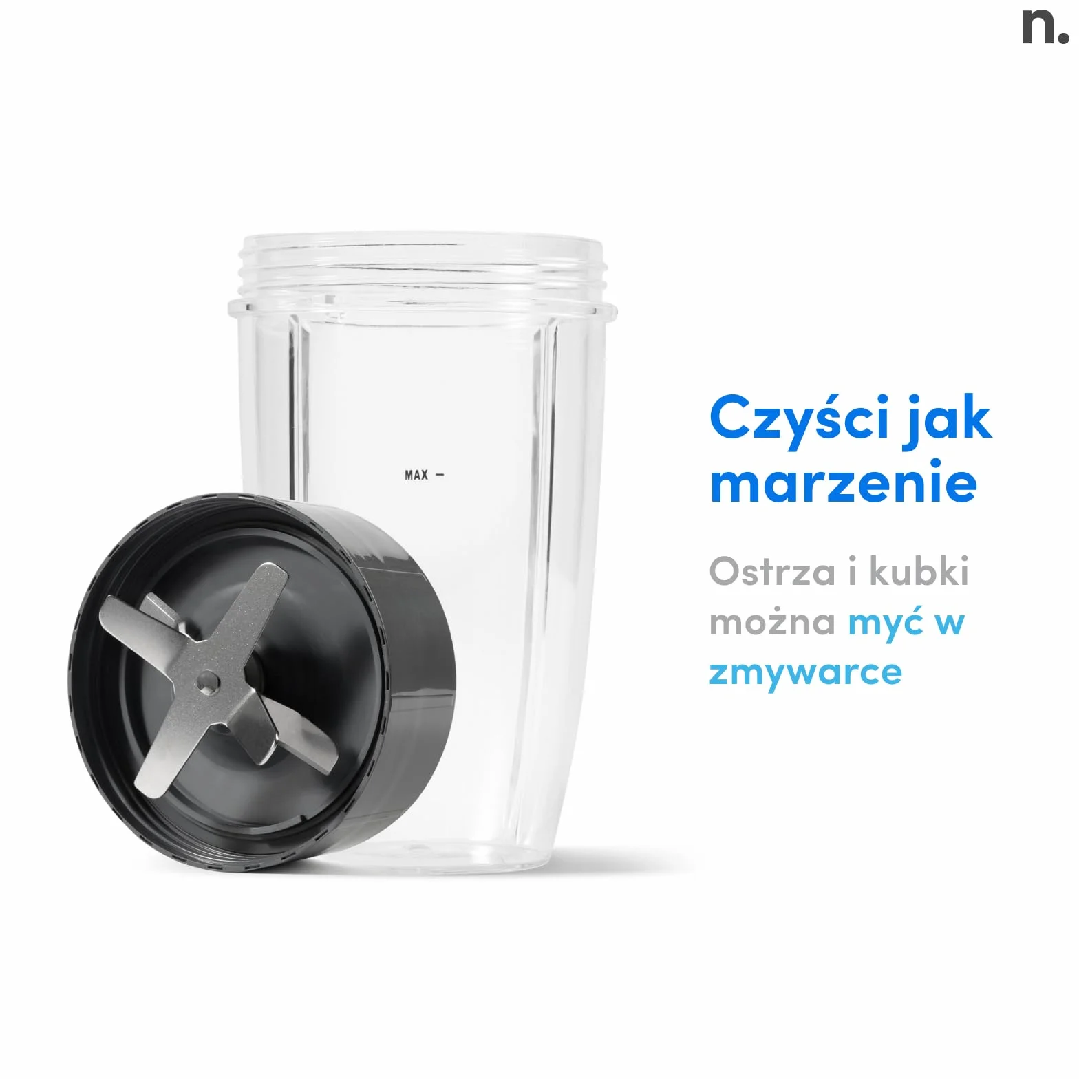 Nutribullet Pro 1200 Blender Elektryczny, Rozdrabniacz Wielofunkcyjny, Zlewka 700 ml i 900 ml, Czarny, NB120MB