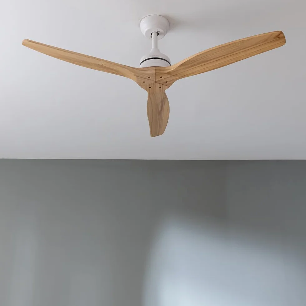 Cecotec - Wentylator sufitowy EnergySilence Aero 5270 WhiteWood - Silnik 40W DC, Średnica 132 cm, Sterowanie, Timer, 6 prędkości, Lato i zima, Regulacja wysokości 15 lub 25 cm, Cichy