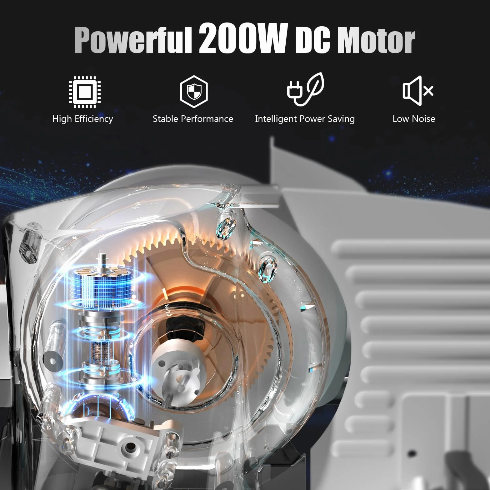 YASHE Elektryczna uniwersalna krajalnica z cichym silnikiem DC, 200 W, podwójne ostrza ze stali nierdzewnej 19 cm, regulowana grubość cięcia 0-15 mm, idealna do mięsa, sera, chleba i warzyw