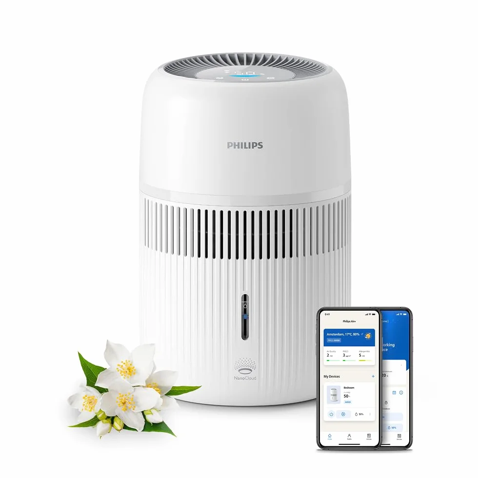 Philips Ewaporacyjny Nawilżacz Powietrza Serii 4000, 3,5 l, 275 ml/h, 41 m², Biały