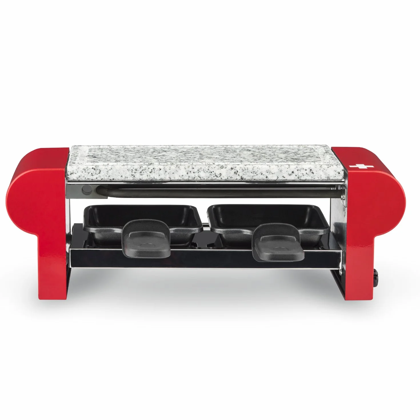 H.Koenig RP2 Raclette dla 2 osób z grillem kamiennym 350 W czerwony