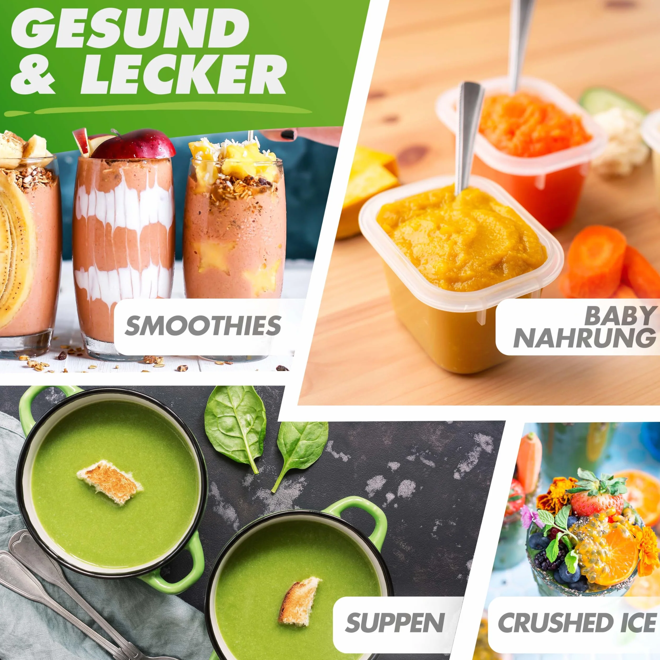 NUTRI-BLENDER MAX Mikser Stojący 2000 W 2 l Tritan Bez BPA 9 Stopni Cyfrowy Timer