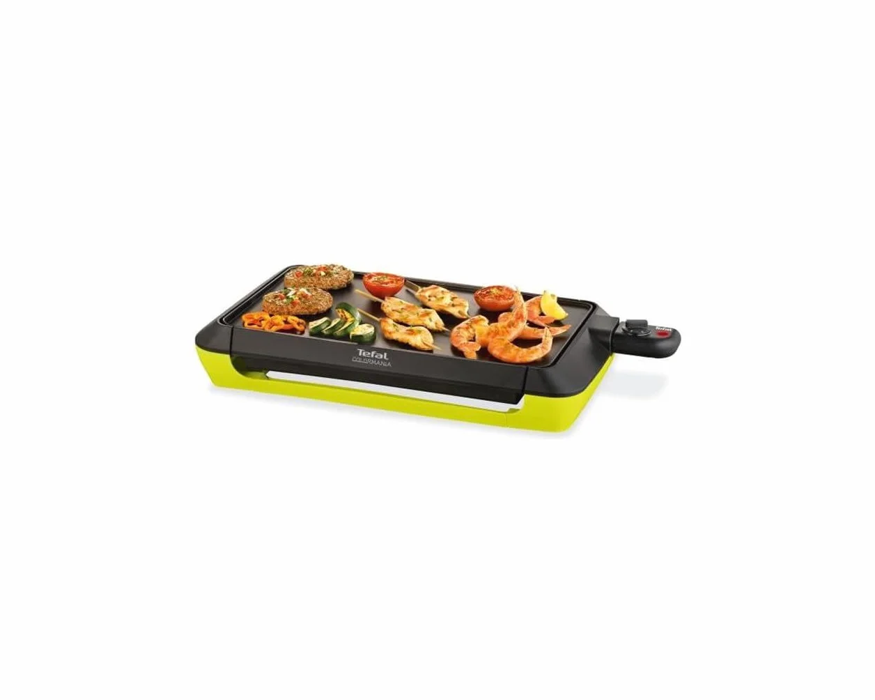 Tefal Colormania CB660301 elektryczna płyta grillowa 2000 W powłoka nieprzywierająca czarna