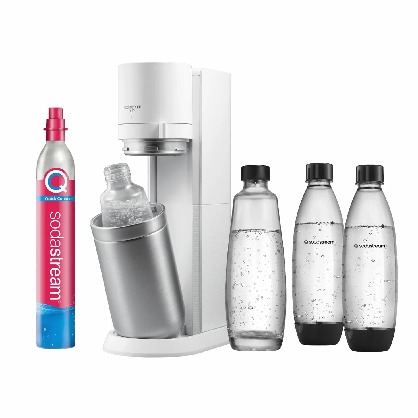 Sodastream Duo Saturator, Biały, 44 cm
