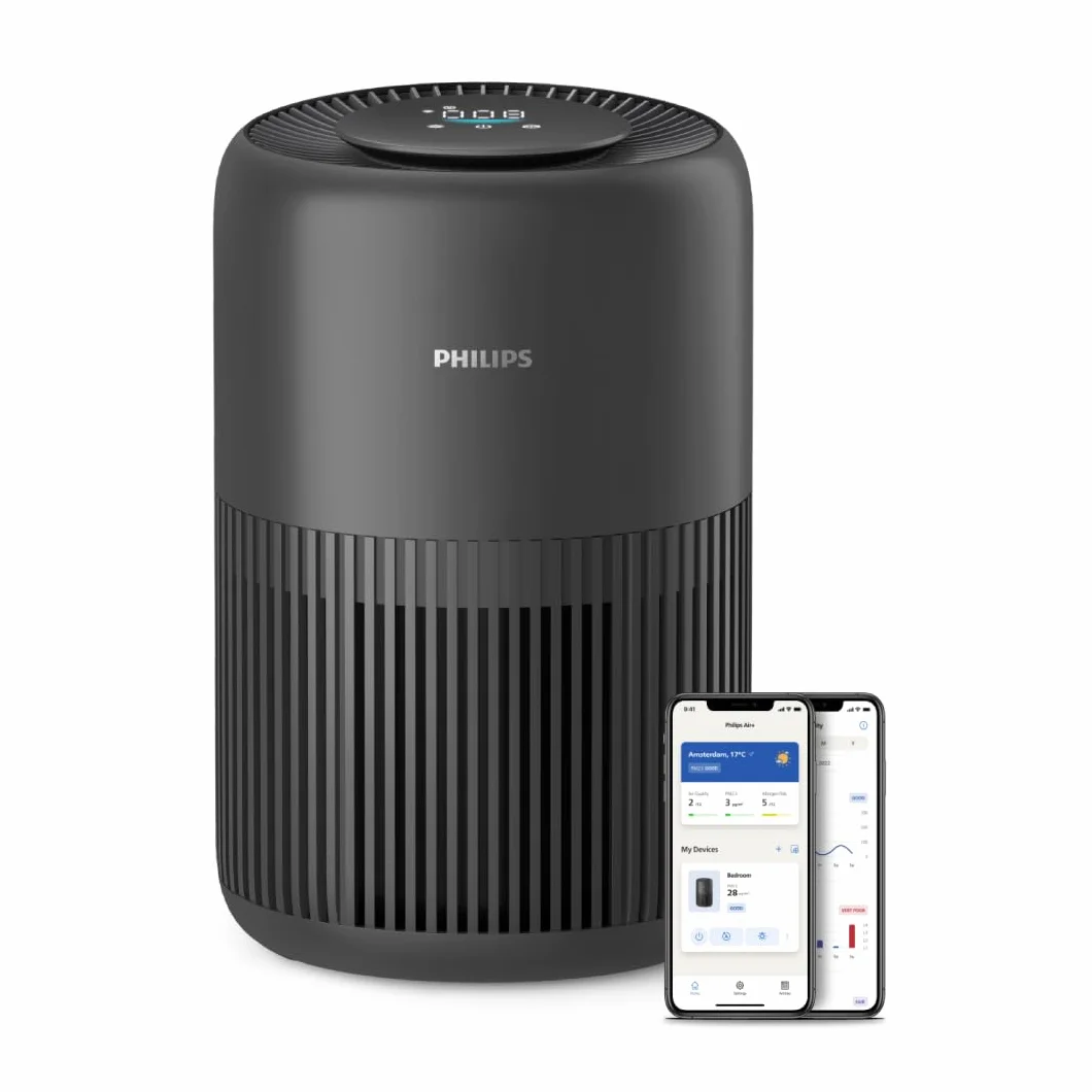 Philips Oczyszczacz powietrza serii 900, HEPA NanoProtect + filtr z węglem aktywnym, CADR 250 m³/h dla alergików 65 m², cichy, inteligentny i energooszczędny (AC0951/13)