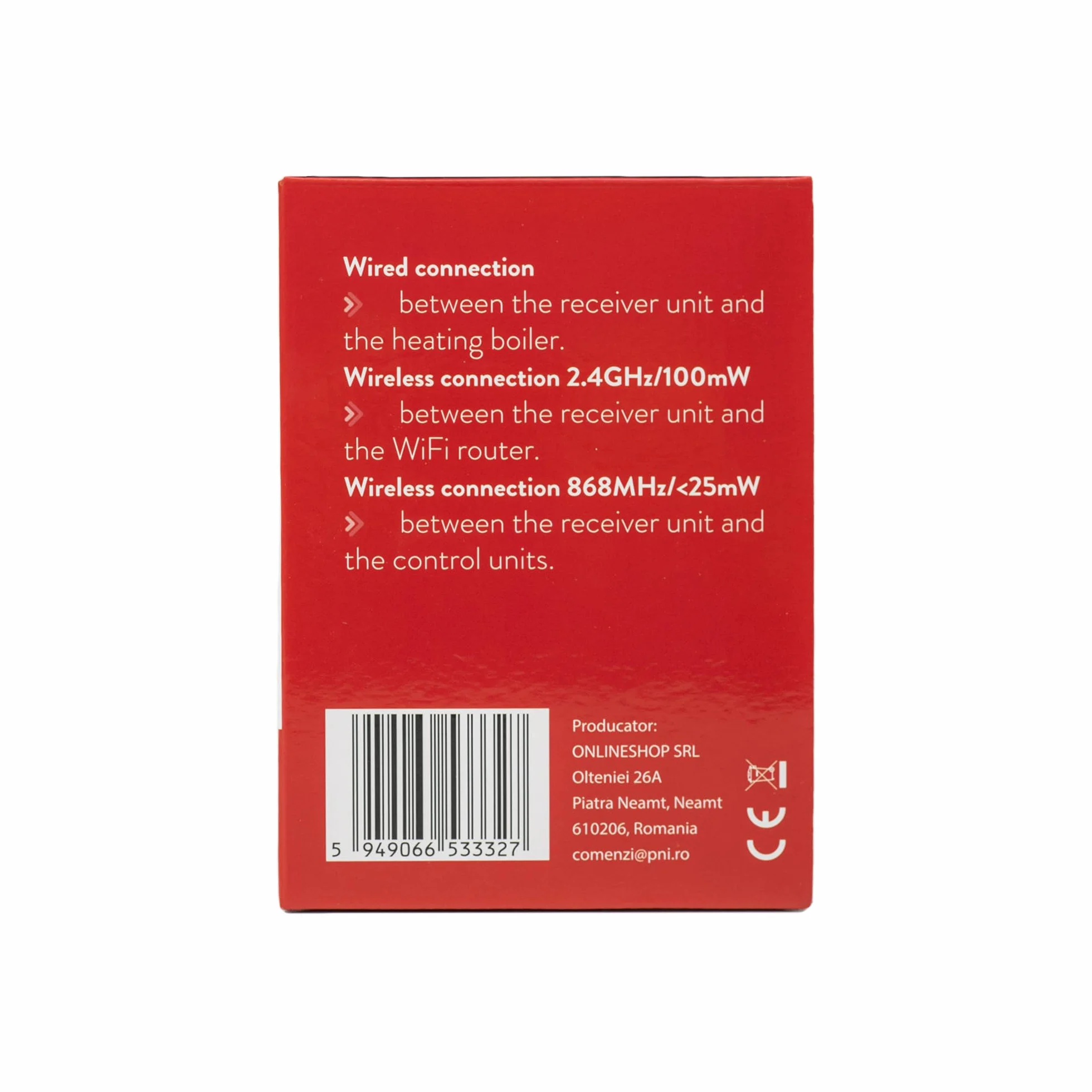 PNI CT410 PRO inteligentny termostat bezprzewodowy, z Wi-Fi, sterowanie 2 strefami przez Internet, do instalacji grzewczych, pomp, zaworów magnetycznych, aplikacji TuyaSmart, histereza 0,2 stopni C