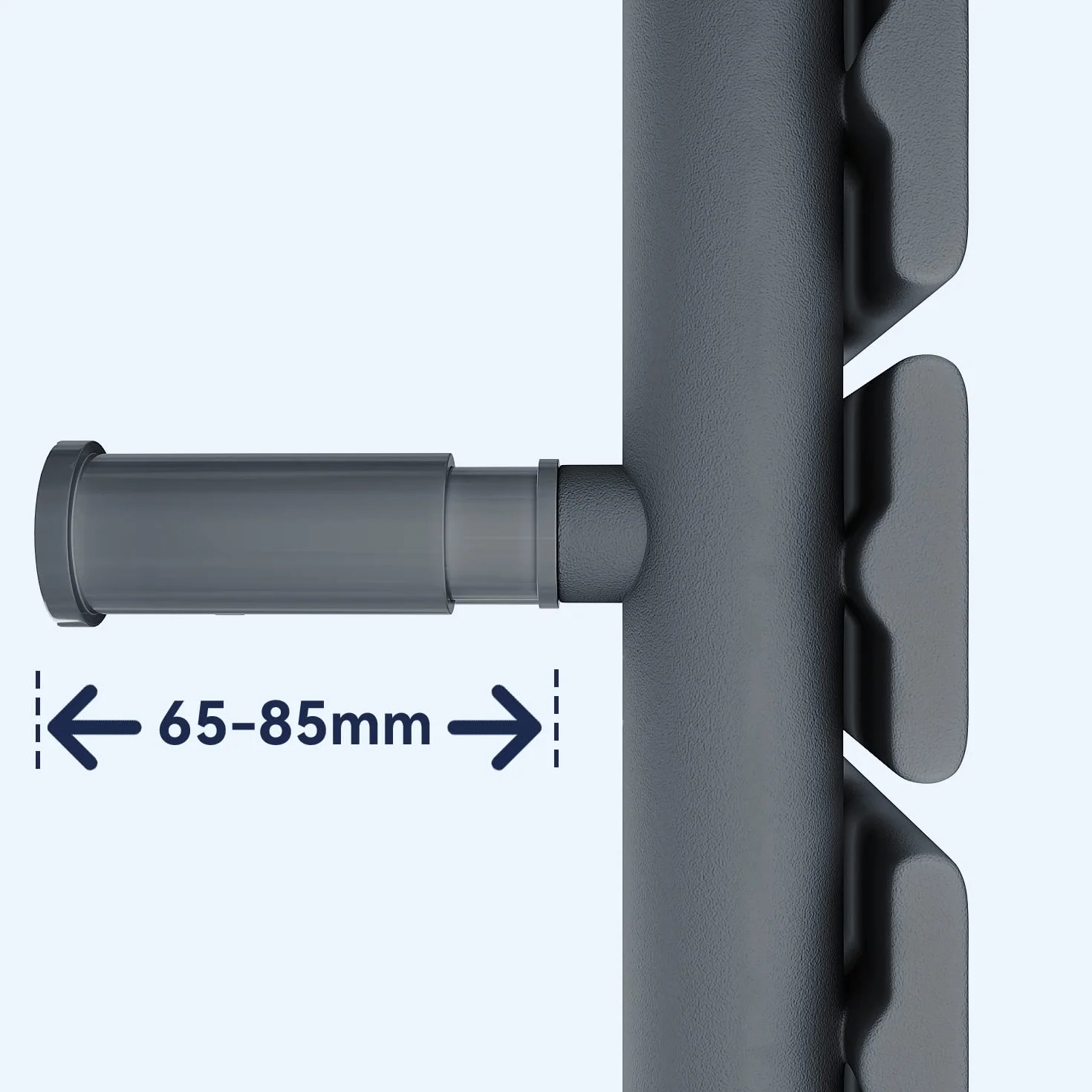SONNI Grzejnik łazienkowy płaski 762 x 500 mm antracyt 679 W przyłącze boczne