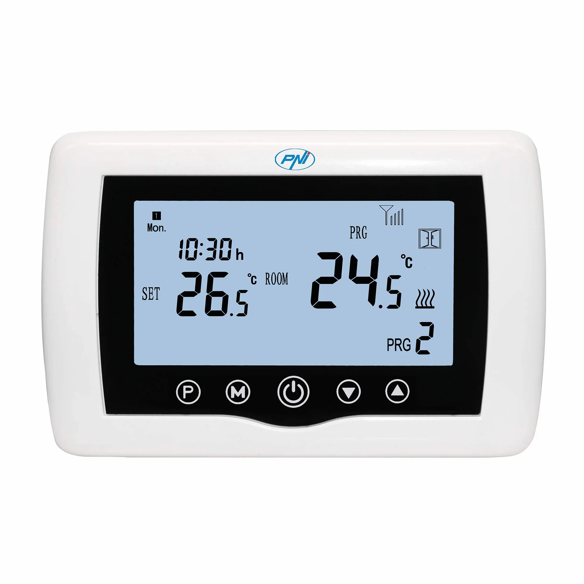 Inteligentny termostat PNI CT400 bezprzewodowy WiFi sterowanie 2-strefowe TuyaSmart histerezis 0,2°C