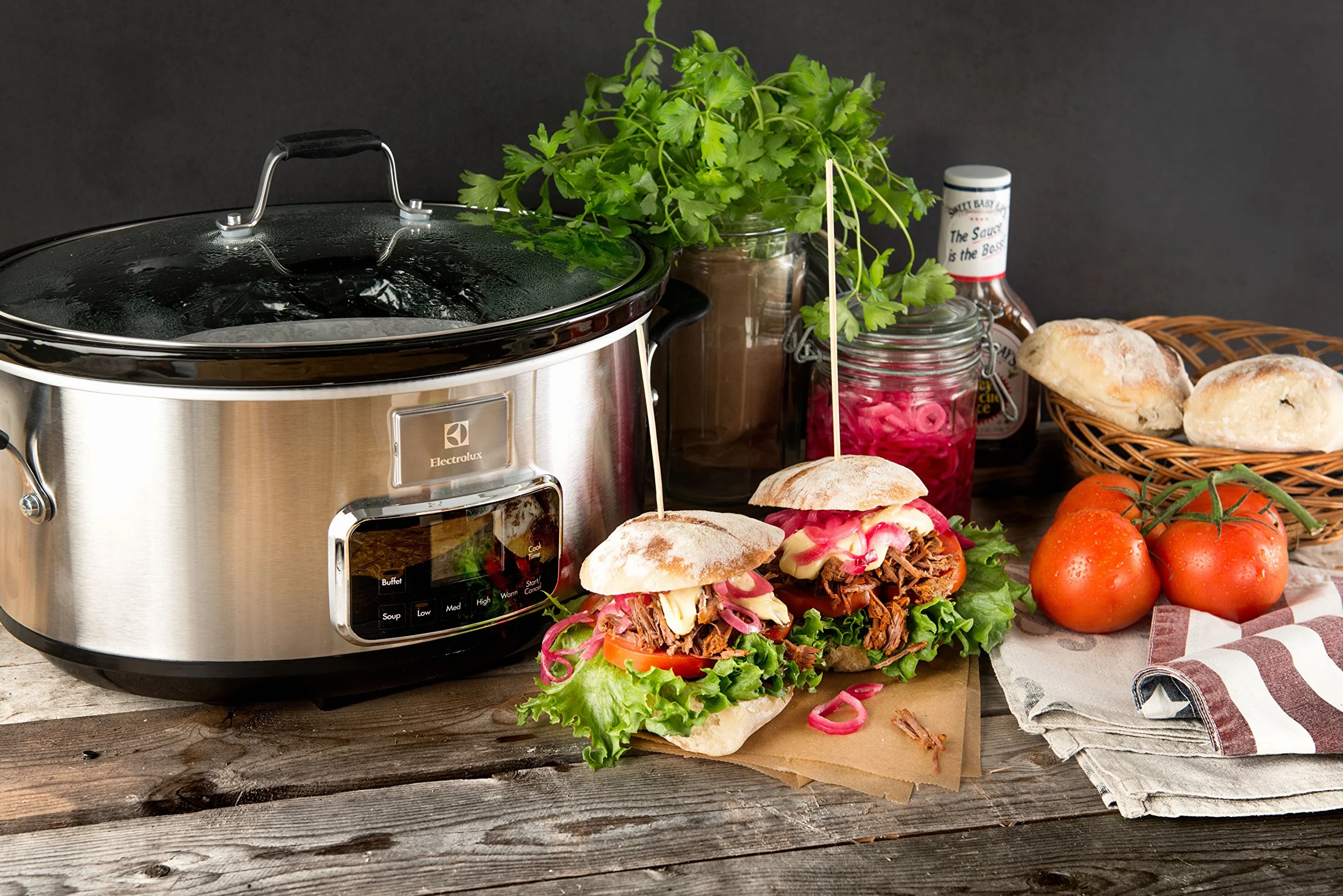 Electrolux ESC7400 Wolnowar – wolnowar ze stali nierdzewnej z 6 wstępnie zdefiniowanymi programami, 235 W, 6,6 l