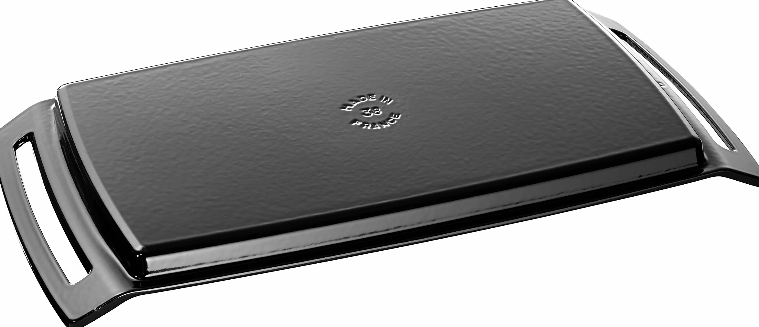 Staub Plancha Gusseisen 38 cm Induktionsgeeignet Schwarz