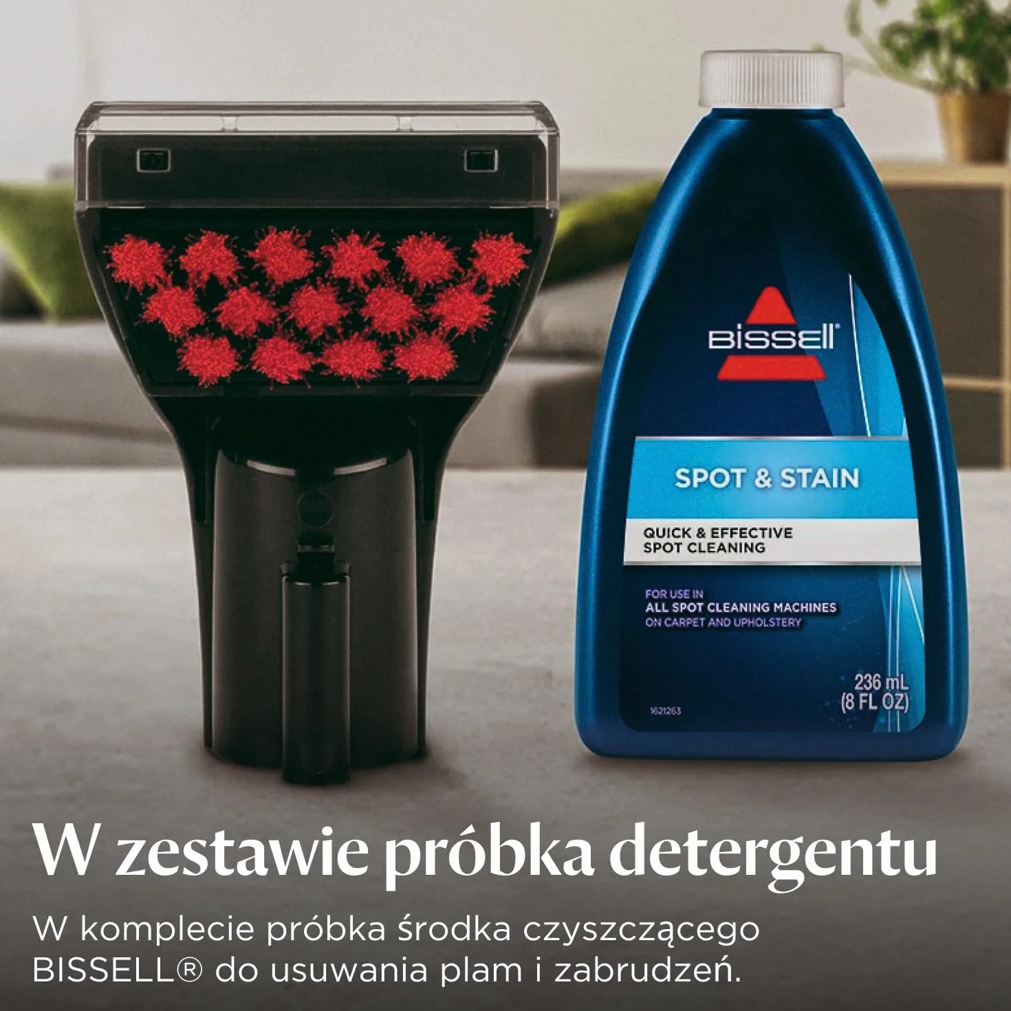 BISSELL SpotClean ProHeat, Odkurzacz Piorący do Tapicerki, Odkurzacz Wodny z Technologią HeatWave, Odkurzacz do Prania Dywanów, Tapicerki, Samochodów, Kanapy i Innych, Mocny Silnik 330W, 36988