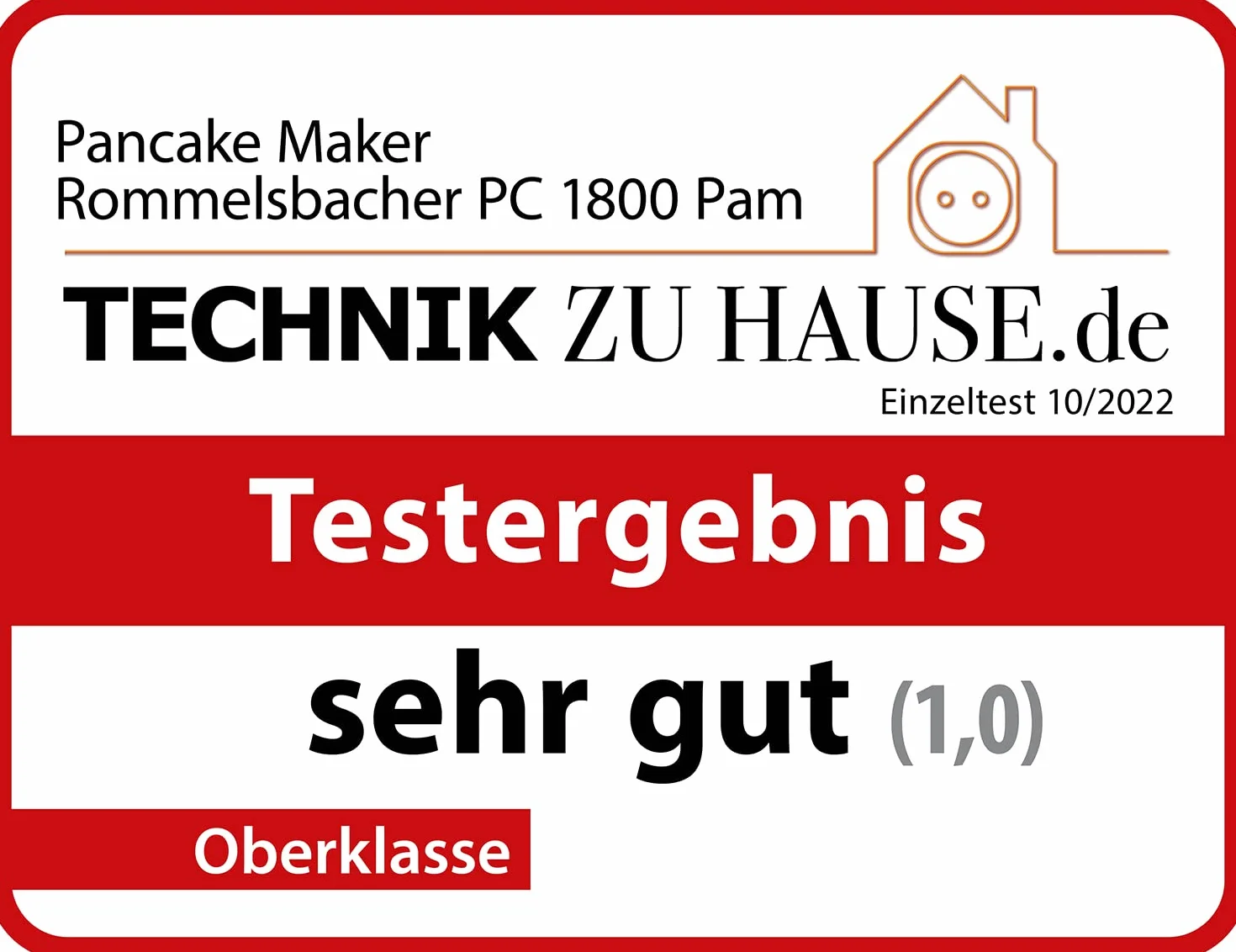 ROMMELSBACHER Pancake Maker PC 1800, 4 wgłębienia do pieczenia o średnicy 13,5 cm, powłoka nieprzywierająca, 15 minut programator czasowy, automatyczne wyłączanie, 1800 W, kolor srebrny