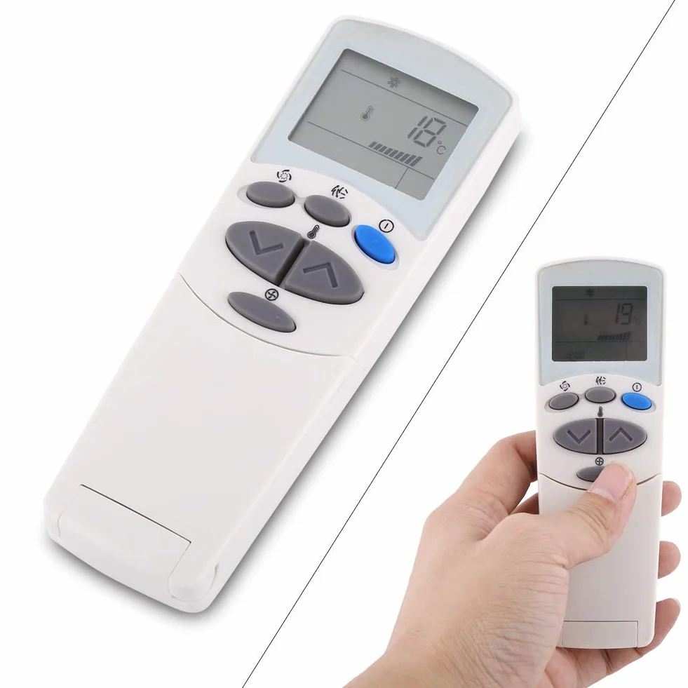 Tosuny Uniwersalny pilot zdalnego sterowania do klimatyzatora zamiennik kontrolera LCD klimatyzatora do 6711A90032L, rozmiar przenośny, nie wymaga konfiguracji, biały