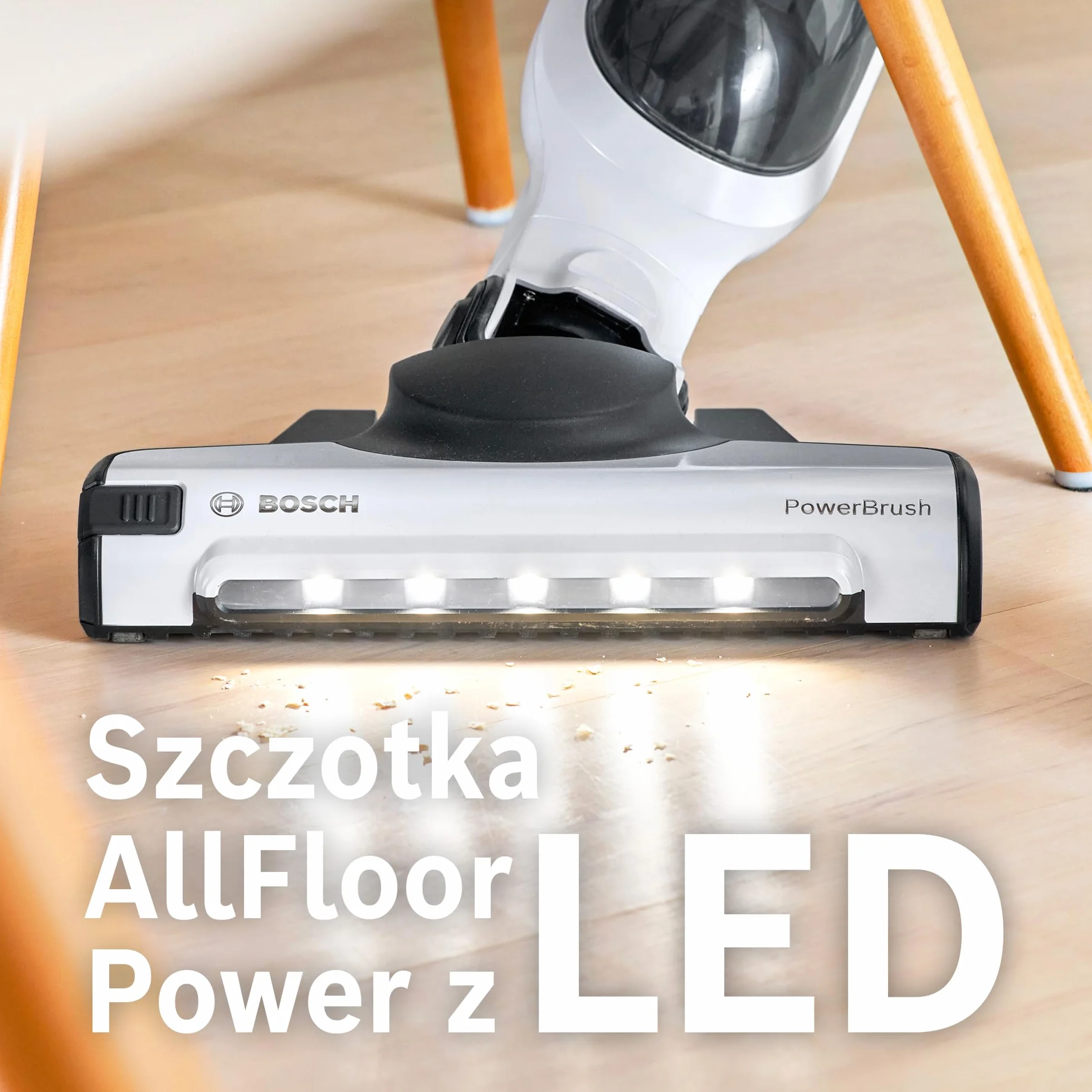 Bosch, Flexxo Gen2 Serie 4, 28 Vmax, 2w1, bezprzewodowy, bezworkowy, odkurzacz ręczny i pionowy, zintegrowane akcesoria, polar white metallic, BBH3ALL28